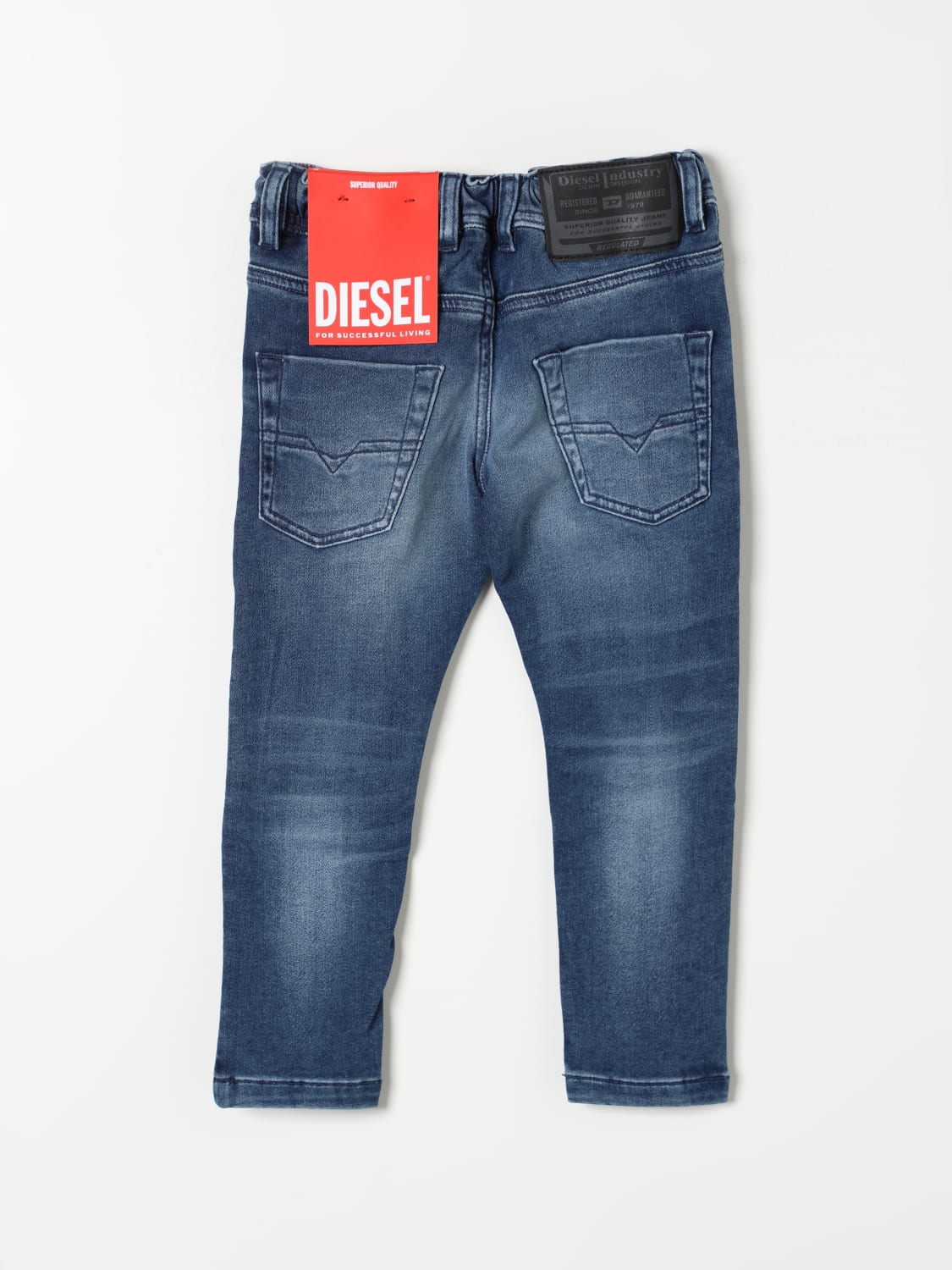 DIESEL JEANS: Jeans Krooley-Ne-J Jjj Diesel in denim, Blue - Img 2