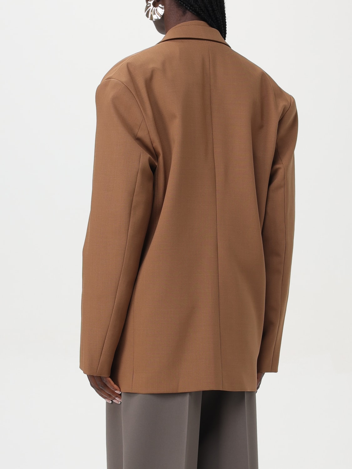 アウターその他 PHILOSOPHY DI LORENZO SERAFINI Woman Blazer Beige 05030726 PHILOSOPHY DI LORENZO SERAFINI Woven blazer | THE OUTNET