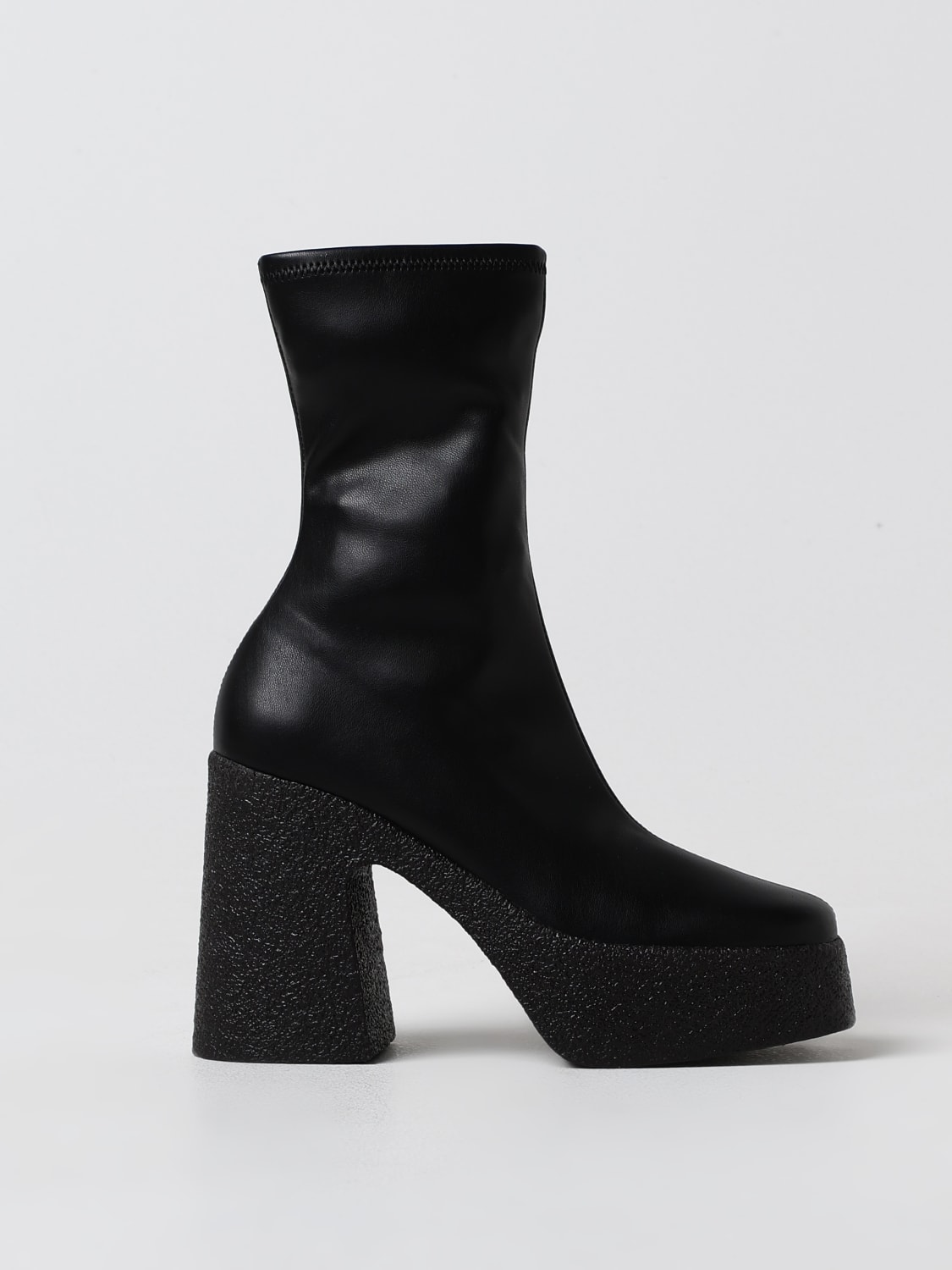 STELLA MCCARTNEY FLACHE STIEFELETTEN: Absatzschuhe damen Stella McCartney, Schwarz - Img 1