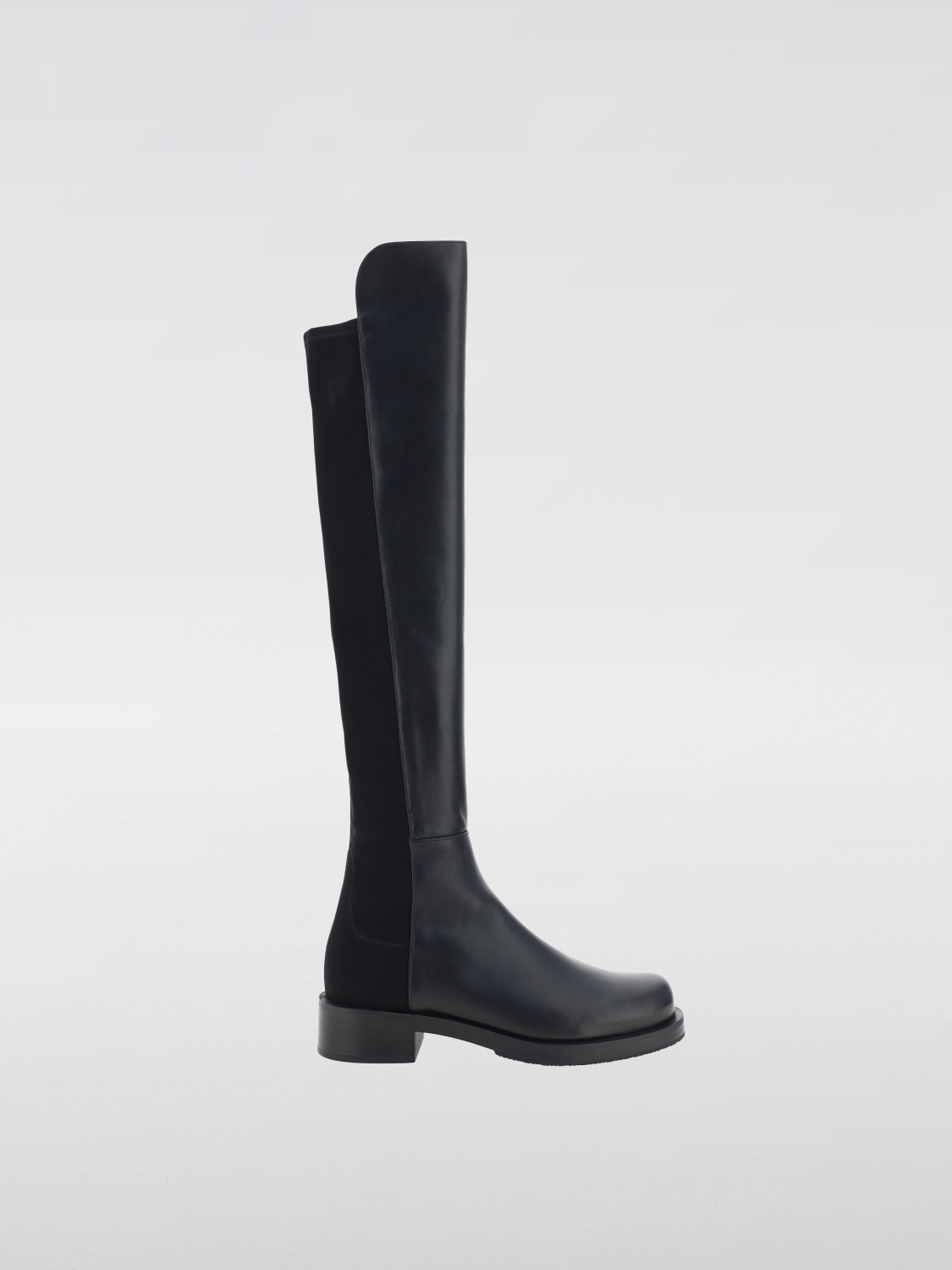 Giglio Stivale Stuart Weitzman in pelle e tessuto stretch