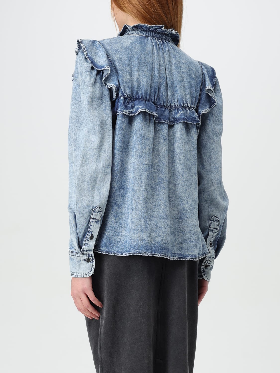 ISABEL MARANT ETOILE CAMICIA: Camicia Isabel Marant Etoile in lyocell, Blue - Img 3