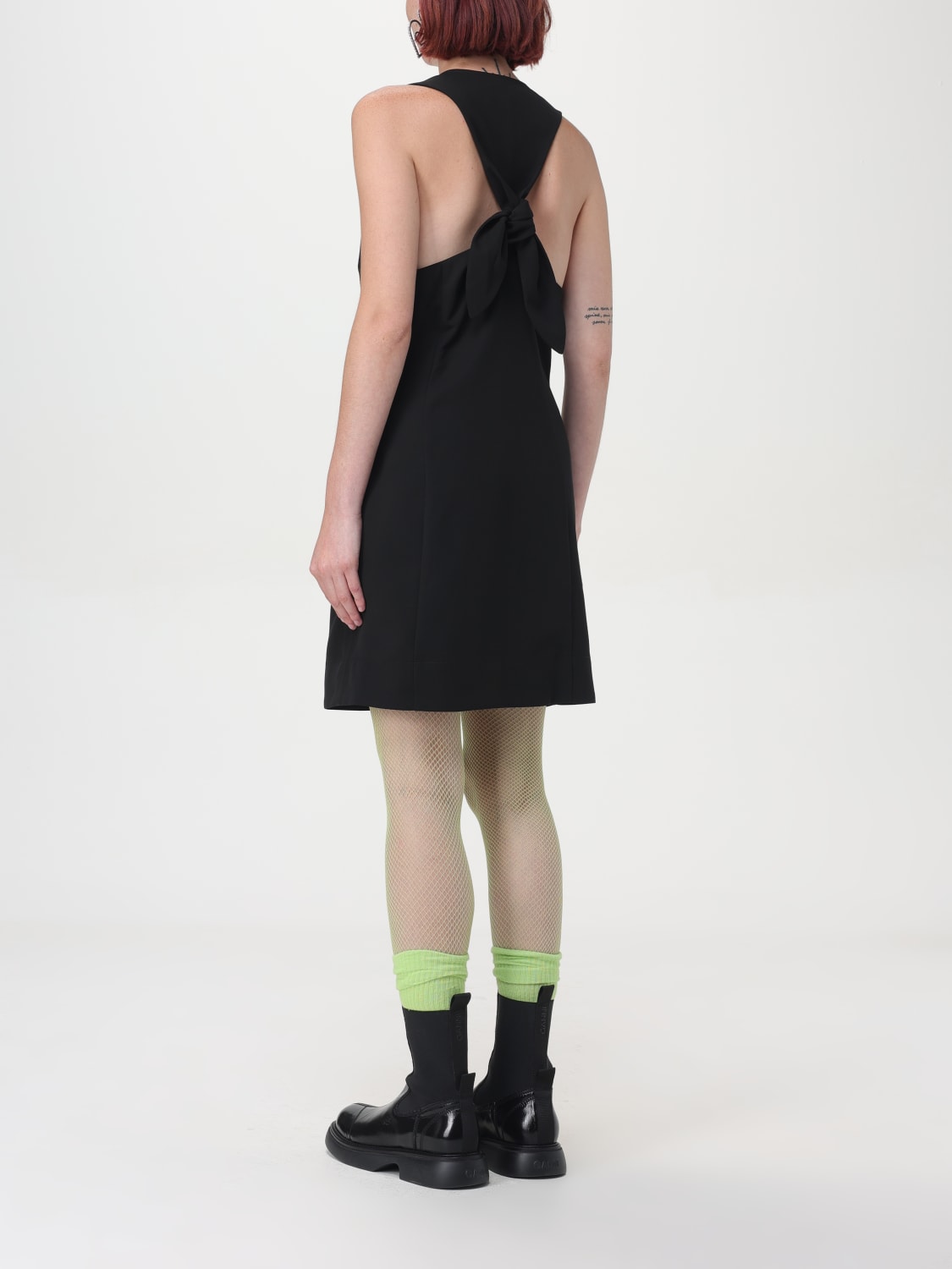 GANNI DRESS: Dress woman Ganni, Black - Img 3