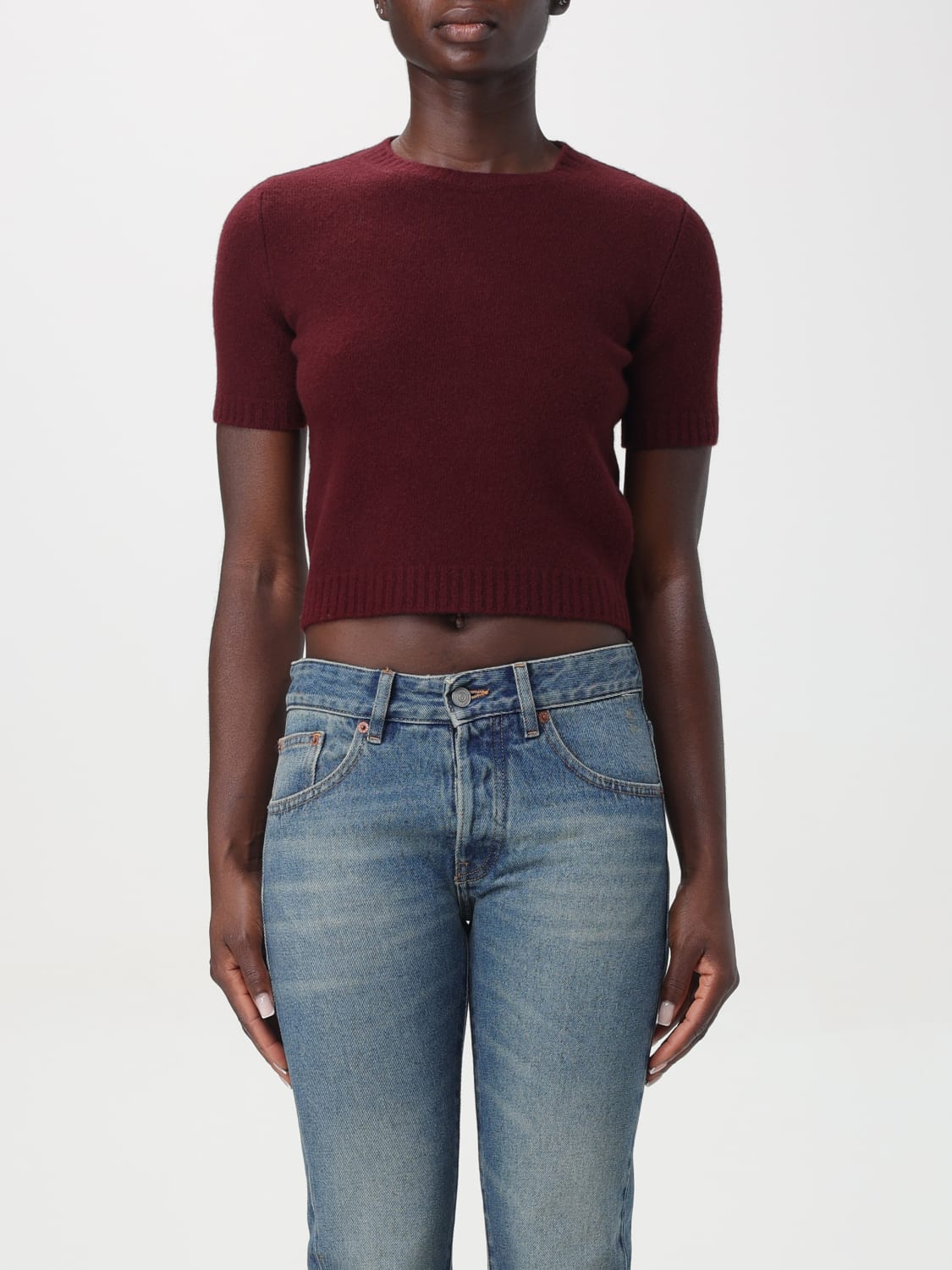 MAISON MARGIELA SWEATER: Sweater woman Maison Margiela, Burgundy - Img 1