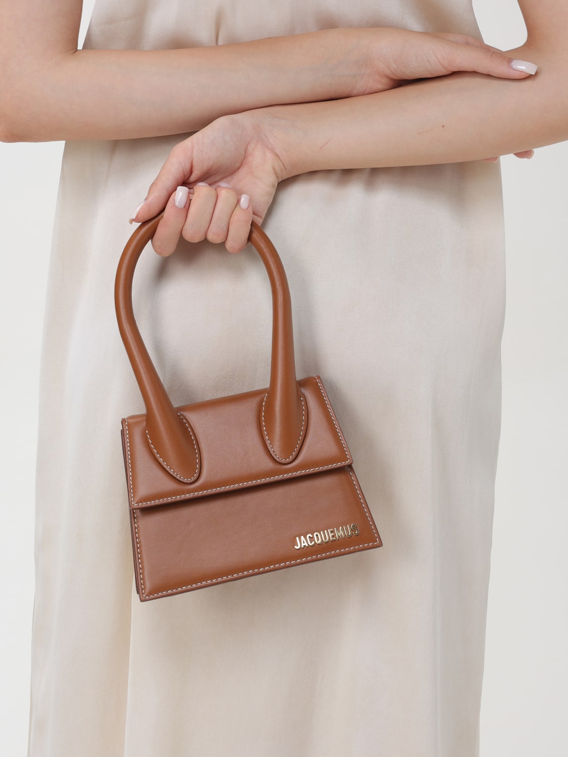 JACQUEMUS HANDBAG: Handbag woman Jacquemus, Brown - Img 2