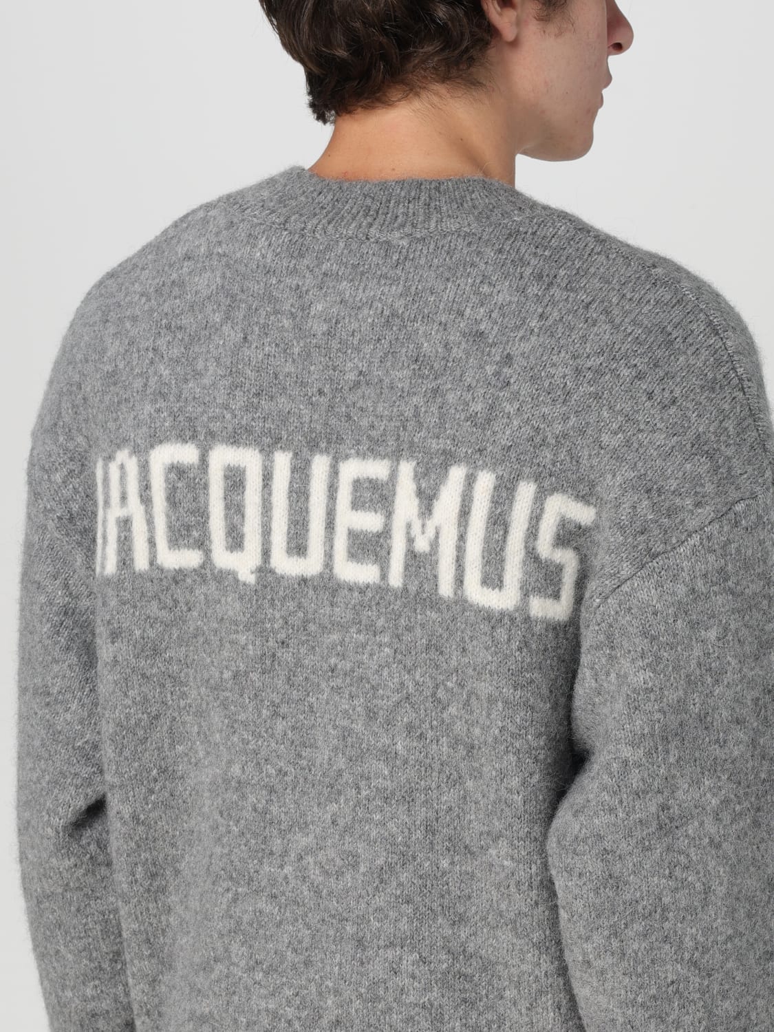 JACQUEMUS: Sweater men - Grey | Jacquemus sweater