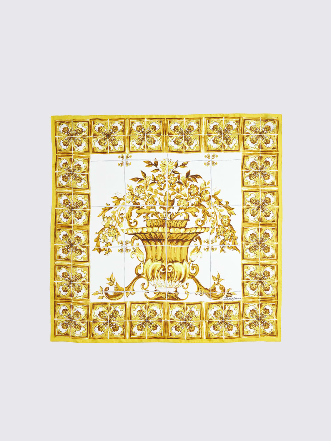 DOLCE & GABBANA NECK SCARF: Scarf woman Dolce & Gabbana, Yellow - Img 2