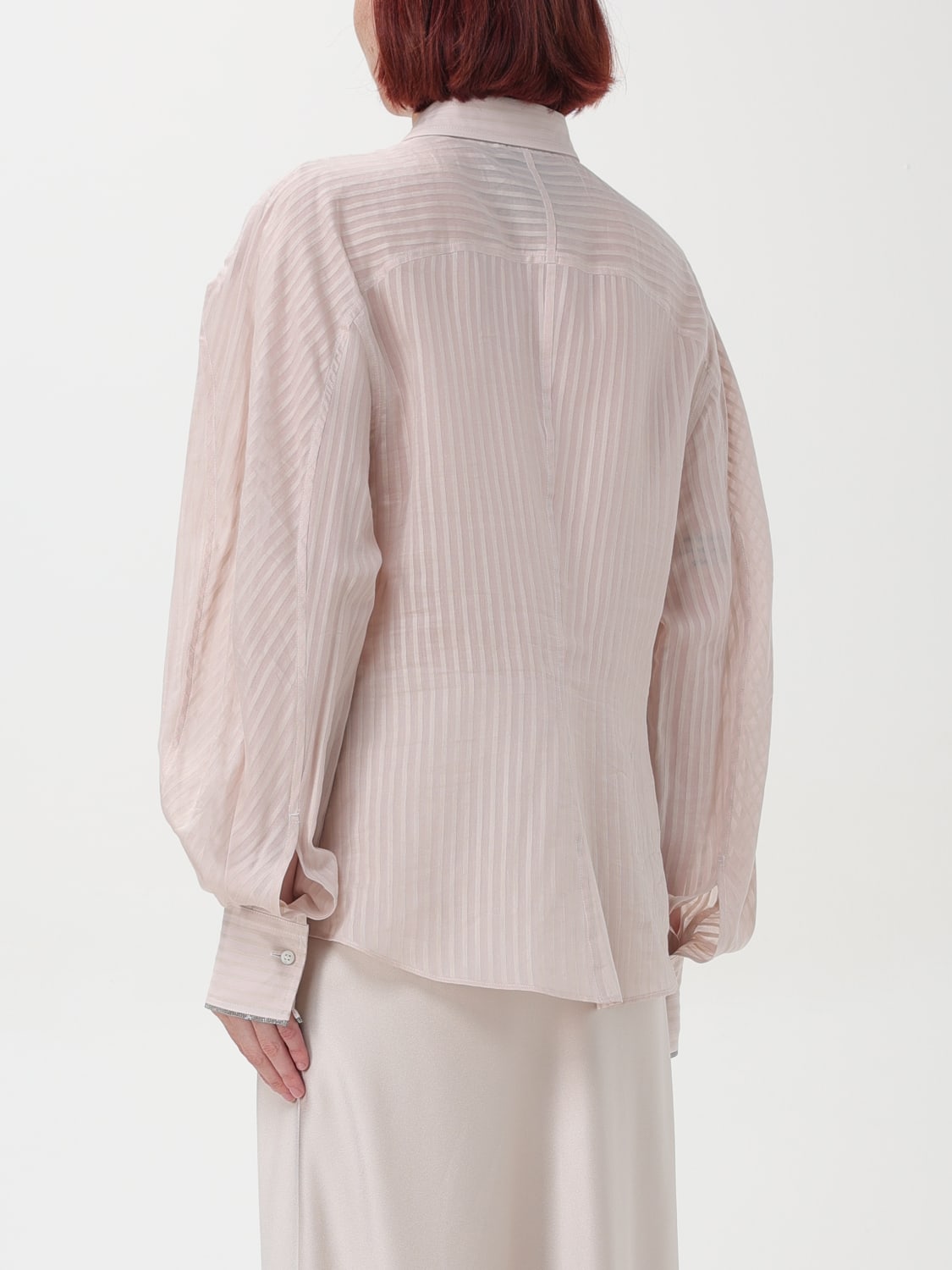 BRUNELLO CUCINELLI SHIRT: Shirt woman Brunello Cucinelli, Pink - Img 3