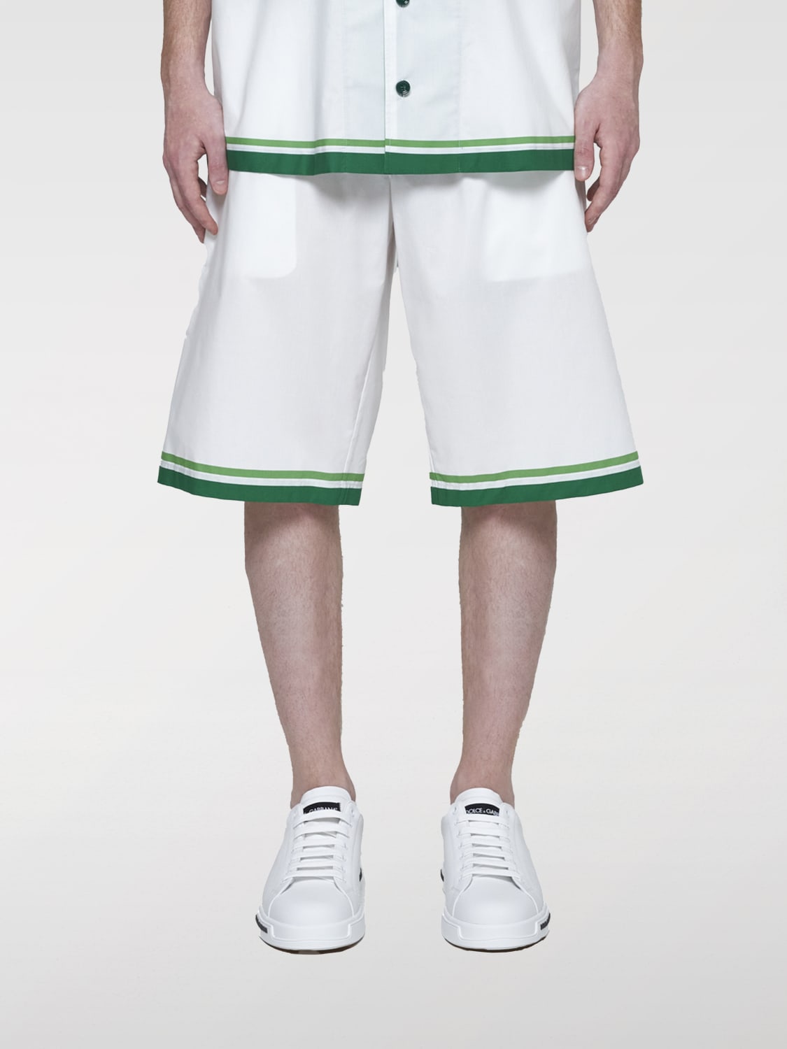 DOLCE & GABBANA SHORT: Short homme Dolce & Gabbana, Vert - Img 1