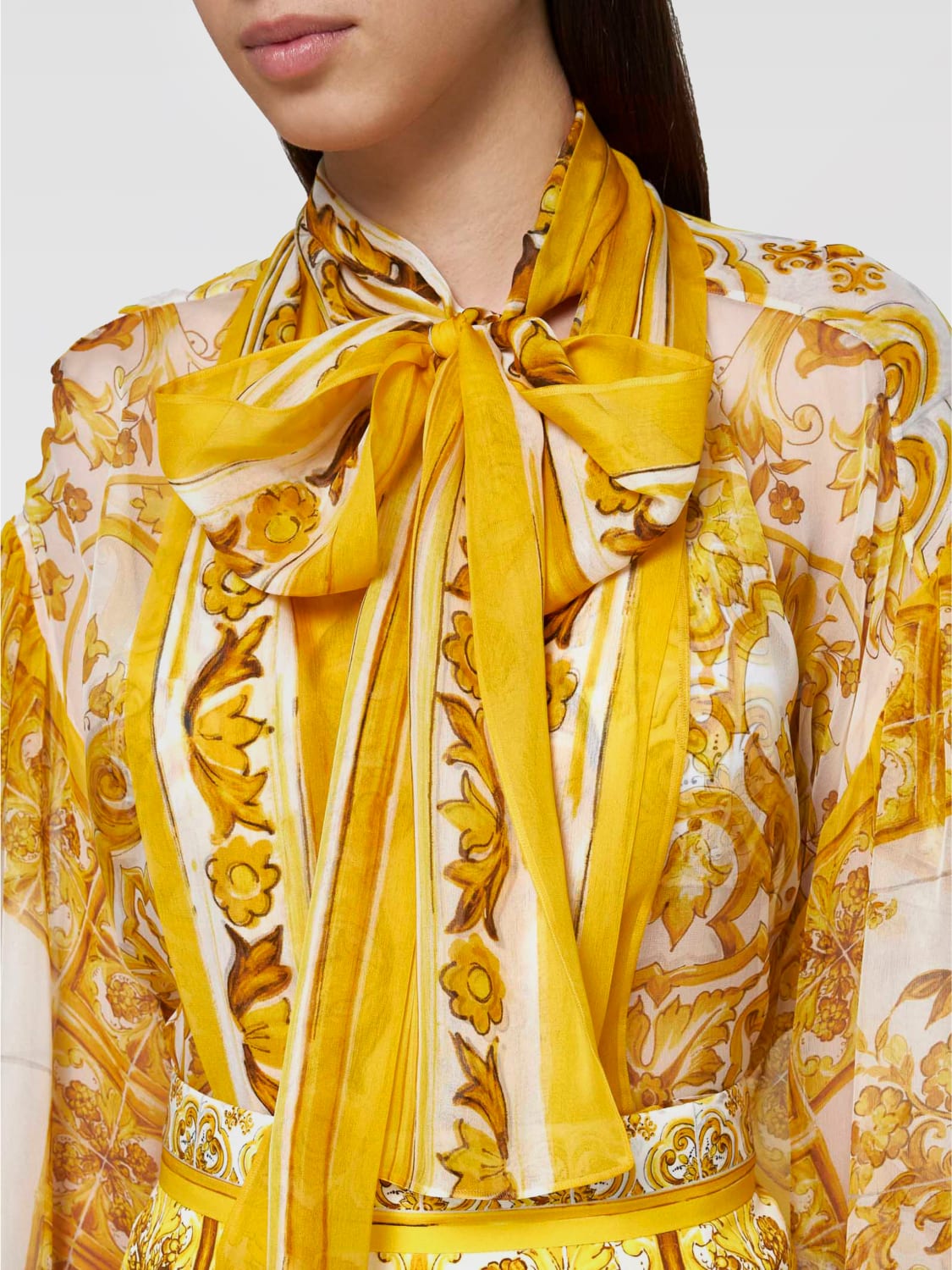 DOLCE & GABBANA SHIRT: Shirt woman Dolce & Gabbana, Yellow - Img 3