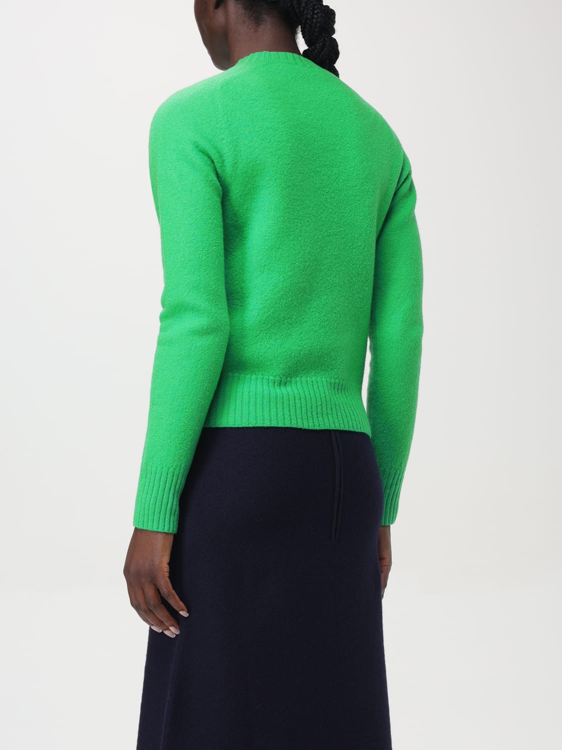 JIL SANDER MAGLIA: Maglia basic di lana Jil Sander, Verde - Img 3