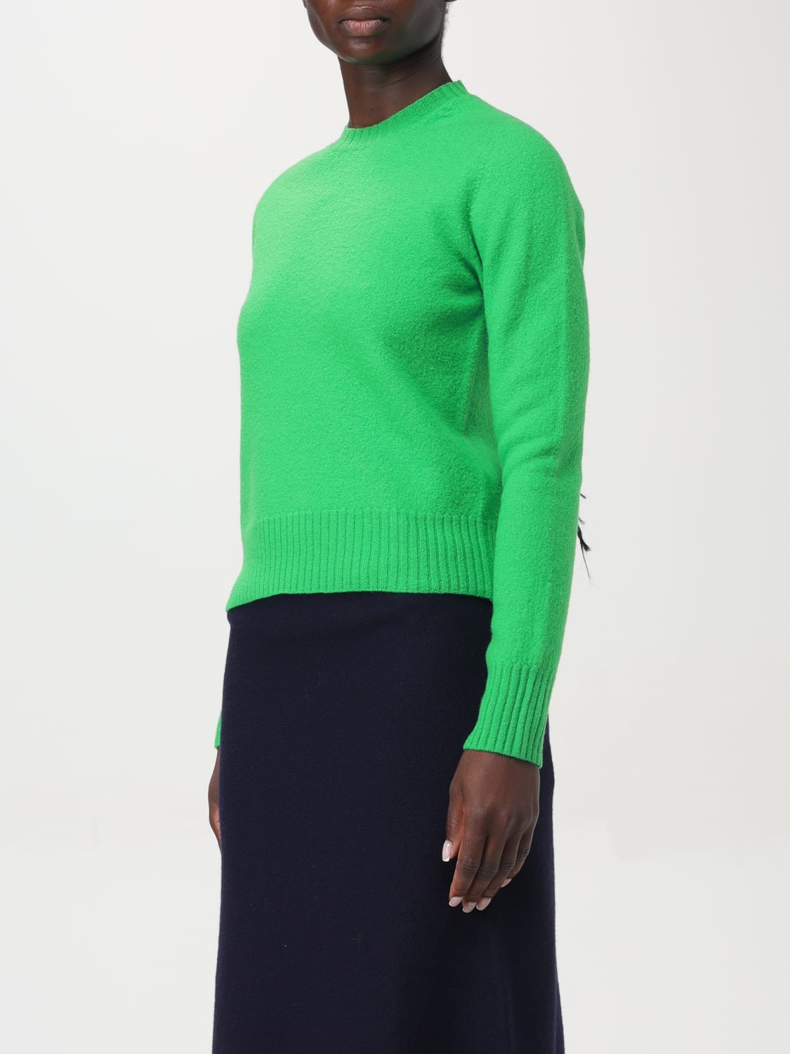 JIL SANDER MAGLIA: Maglia basic di lana Jil Sander, Verde - Img 4