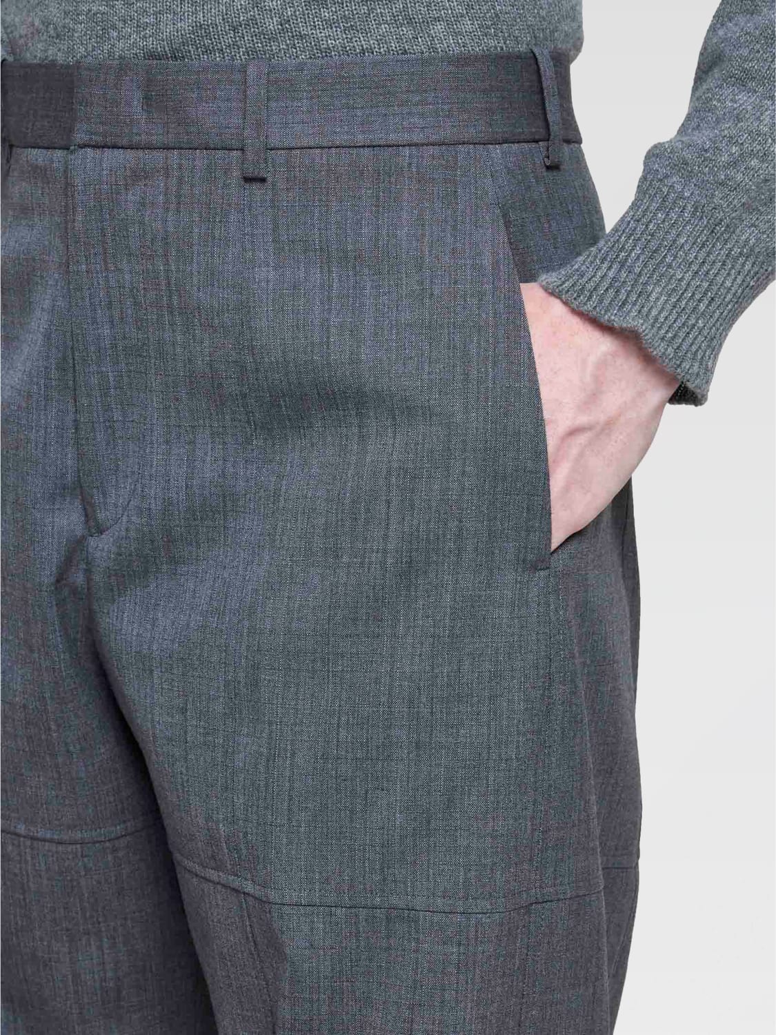 JIL SANDER PANTALONE: Pantalone Jil Sander in lana , Grigio - Img 3