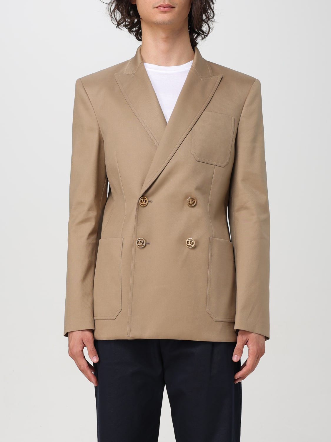 VALENTINO BLAZER: Blazer men Valentino, Kaki - Img 1