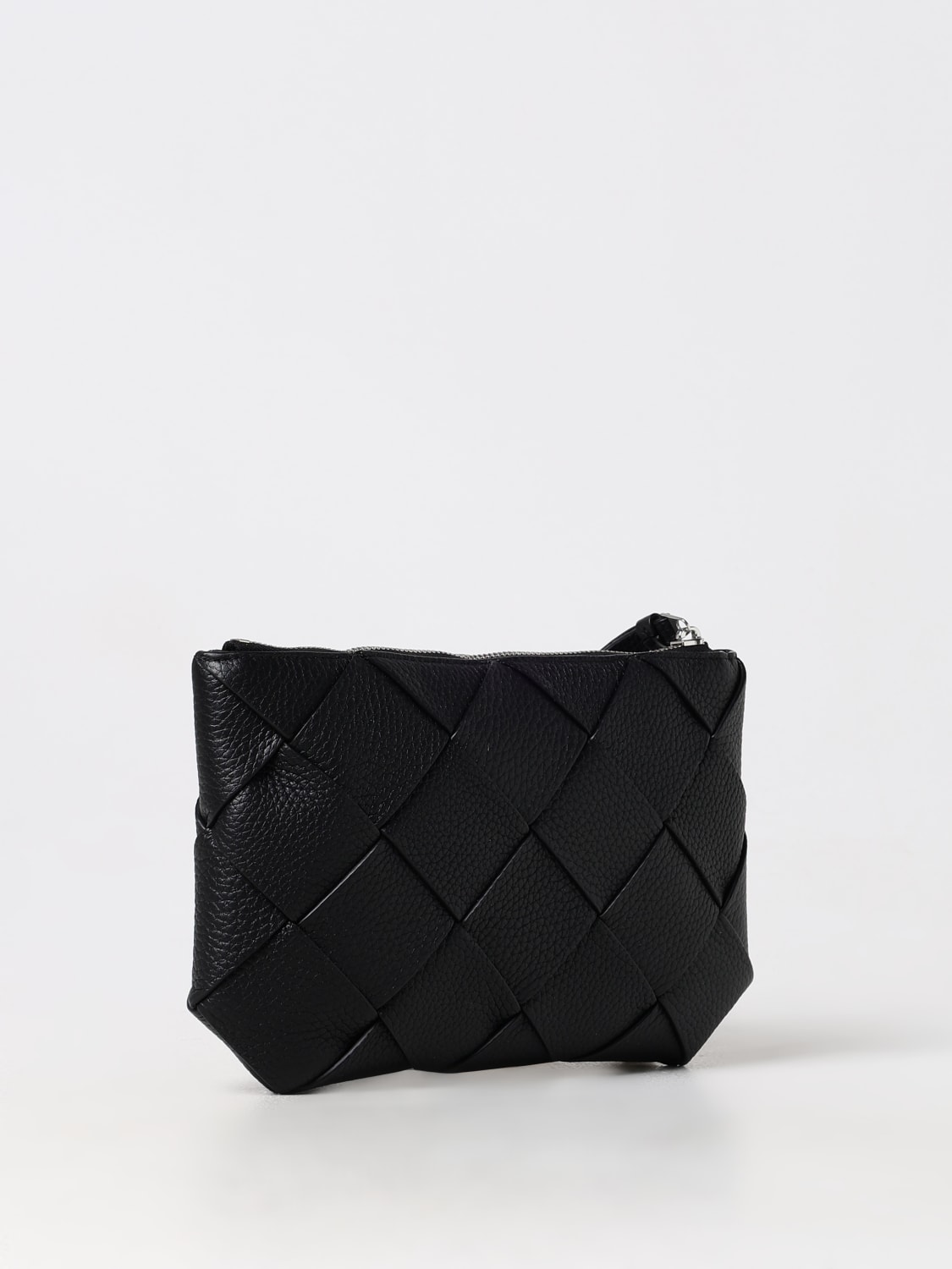 BOTTEGA VENETA PORTADOCUMENTI: Pochette Diago Bottega Veneta in pelle a grana intrecciata , Nero - Img 3
