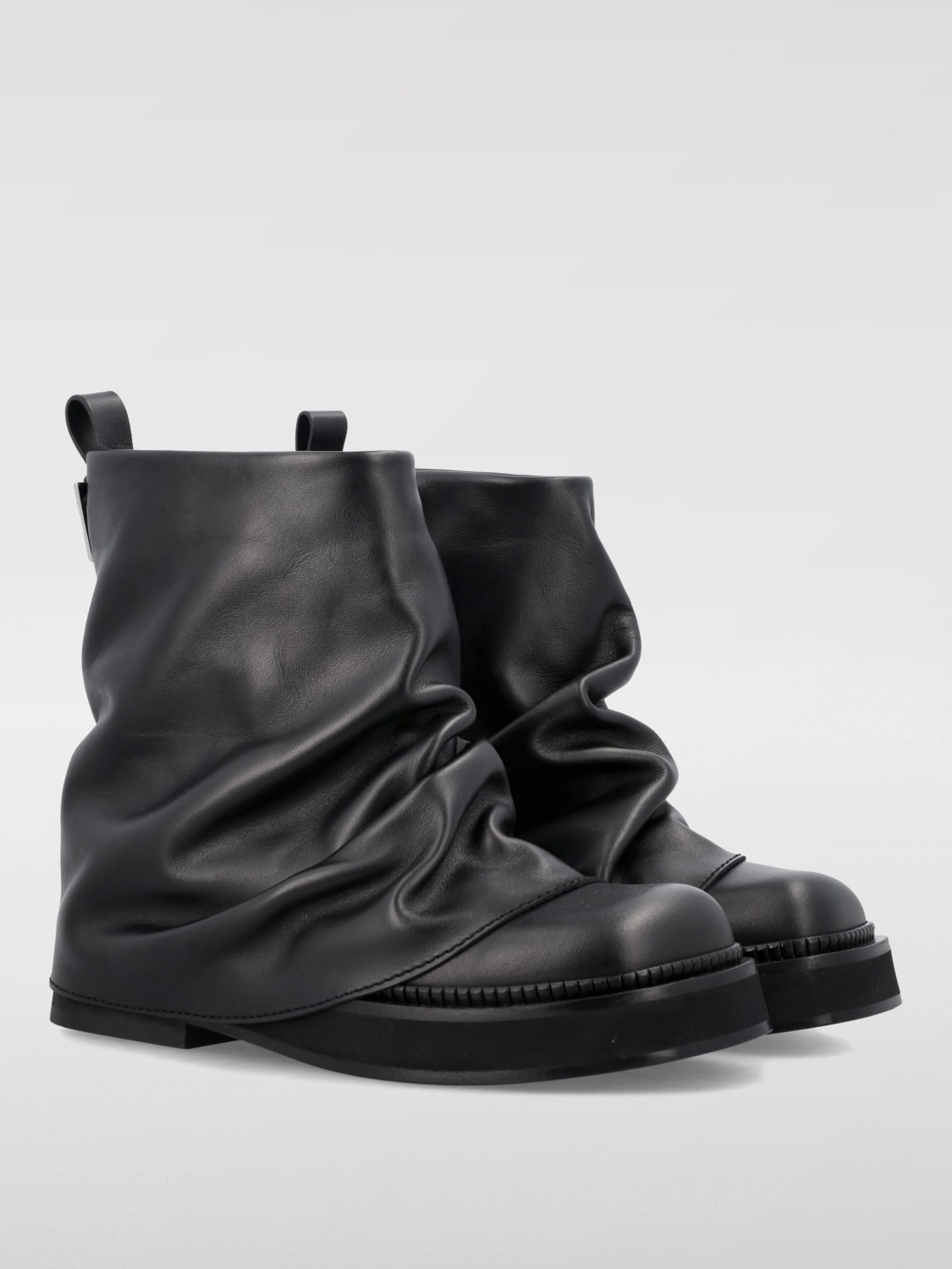 THE ATTICO FLAT ANKLE BOOTS: Flat ankle boots woman The Attico, Black - Img 2