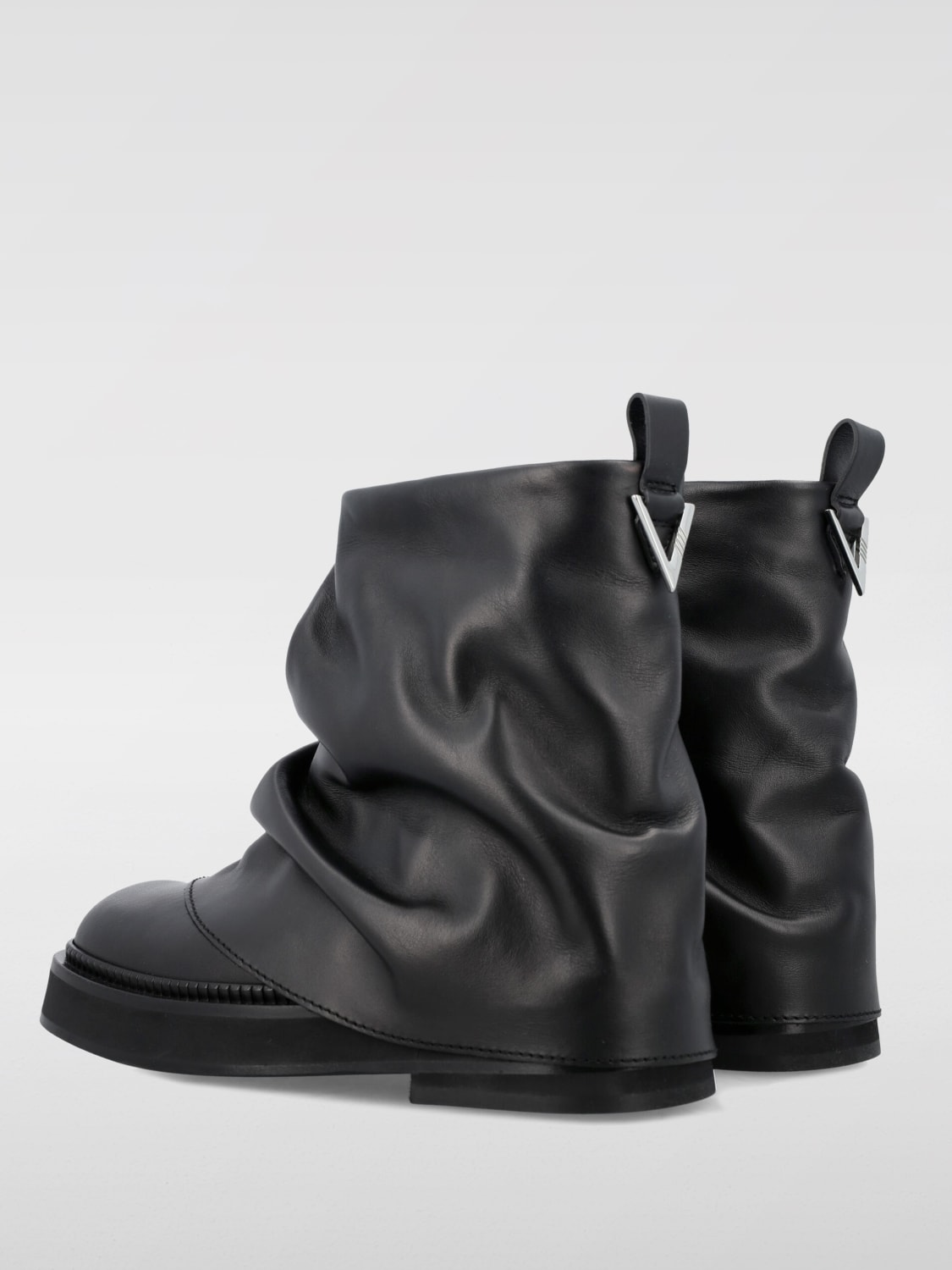 THE ATTICO FLAT ANKLE BOOTS: Flat ankle boots woman The Attico, Black - Img 3