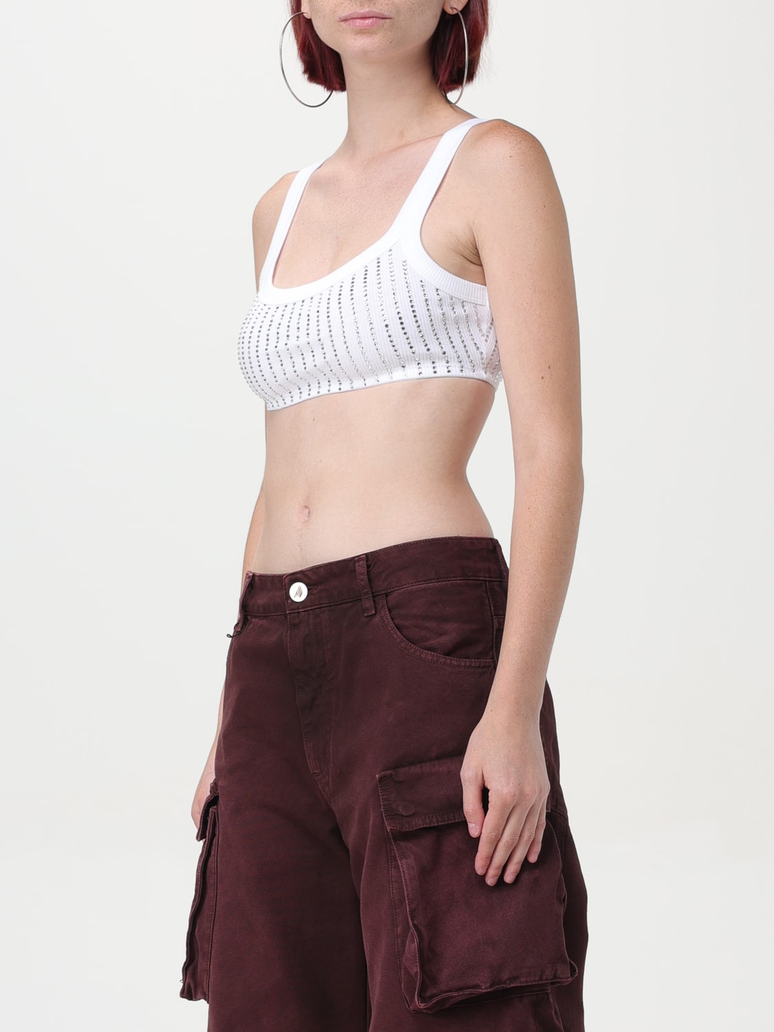 THE ATTICO TOP: Top femme The Attico, Blanc - Img 4