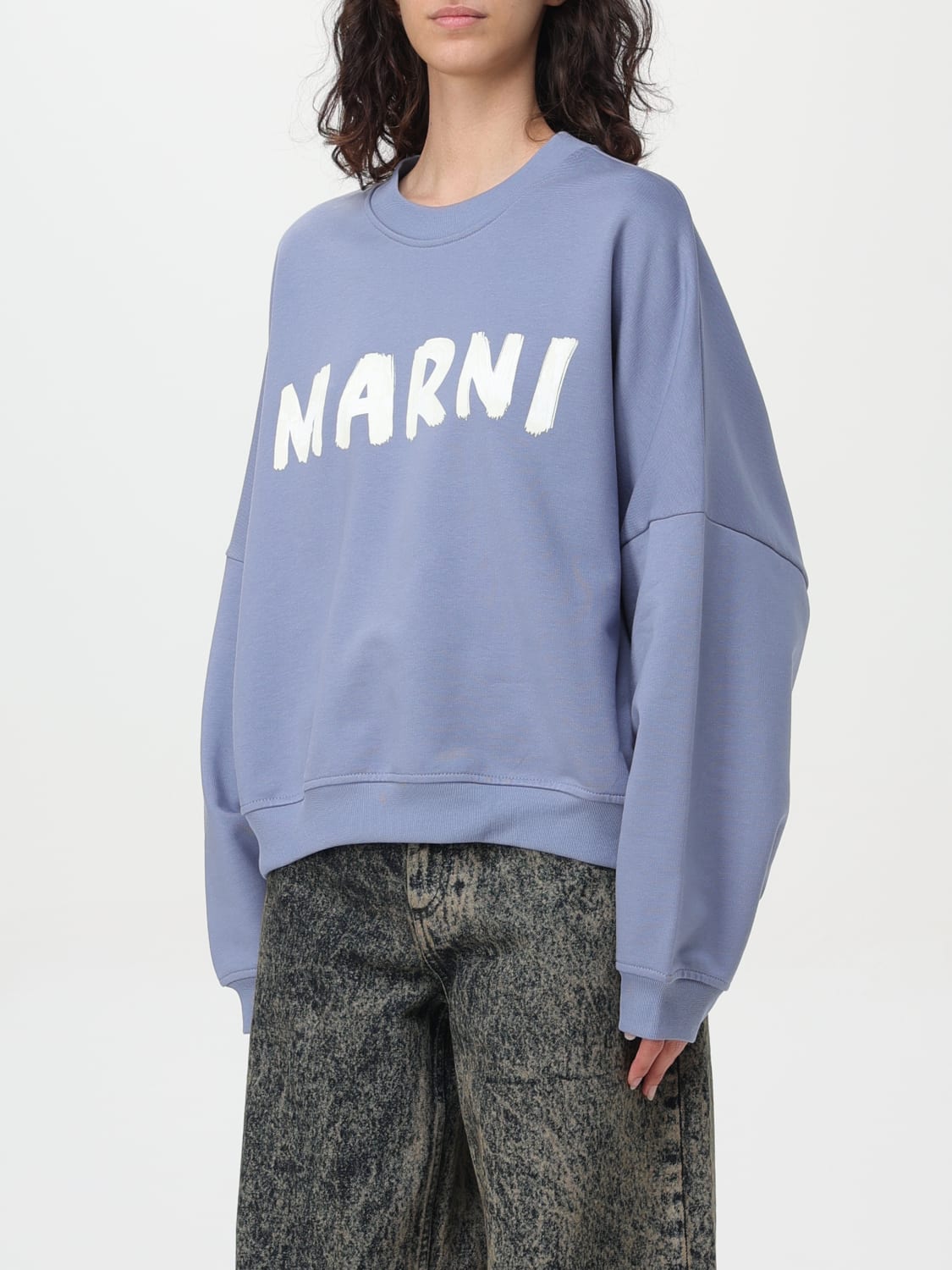 MARNI SWEAT-SHIRT: Sweat-shirt femme Marni, Bleu - Img 4