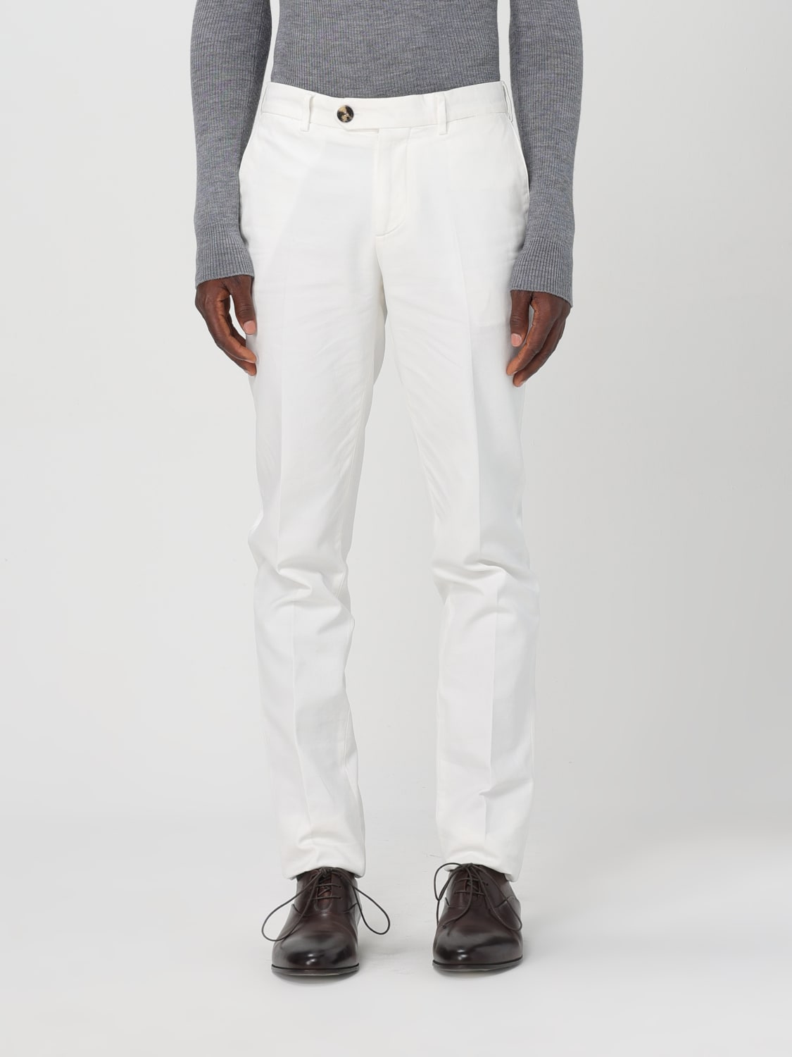 BRUNELLO CUCINELLI PANTS: Pants men Brunello Cucinelli, White - Img 1