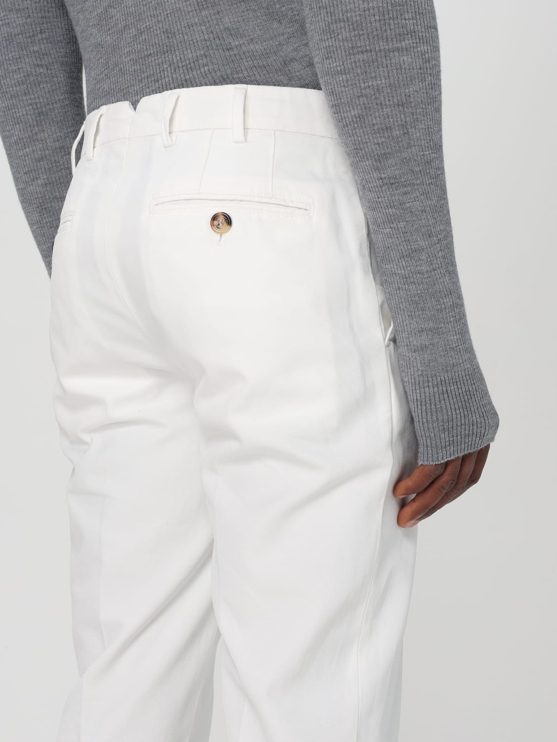 BRUNELLO CUCINELLI PANTALON: Pantalon homme Brunello Cucinelli, Blanc - Img 5