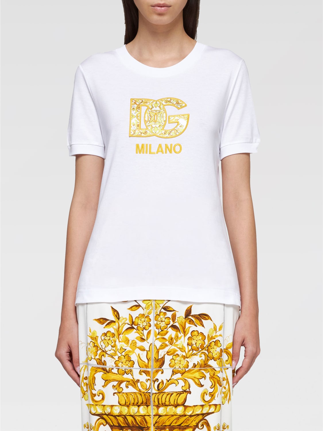 Giglio T-shirt DG Dolce & Gabbana in cotone