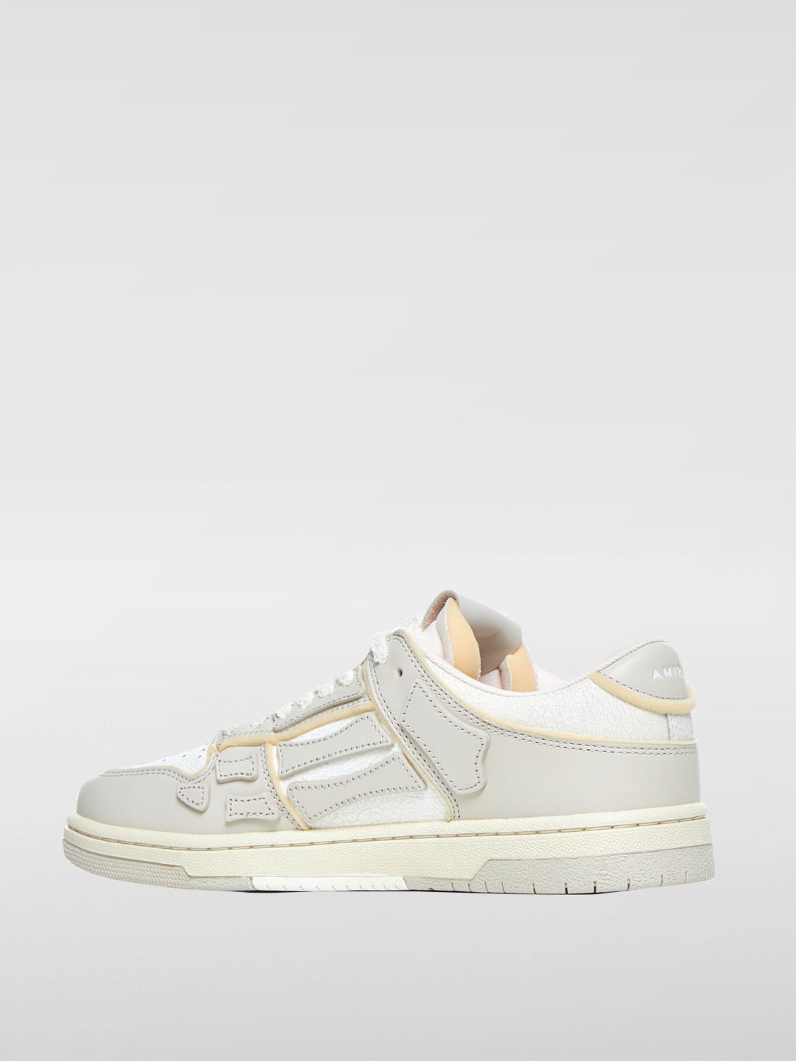 AMIRI SNEAKERS: Sneakers Skel Amiri in pelle , Bianco - Img 3