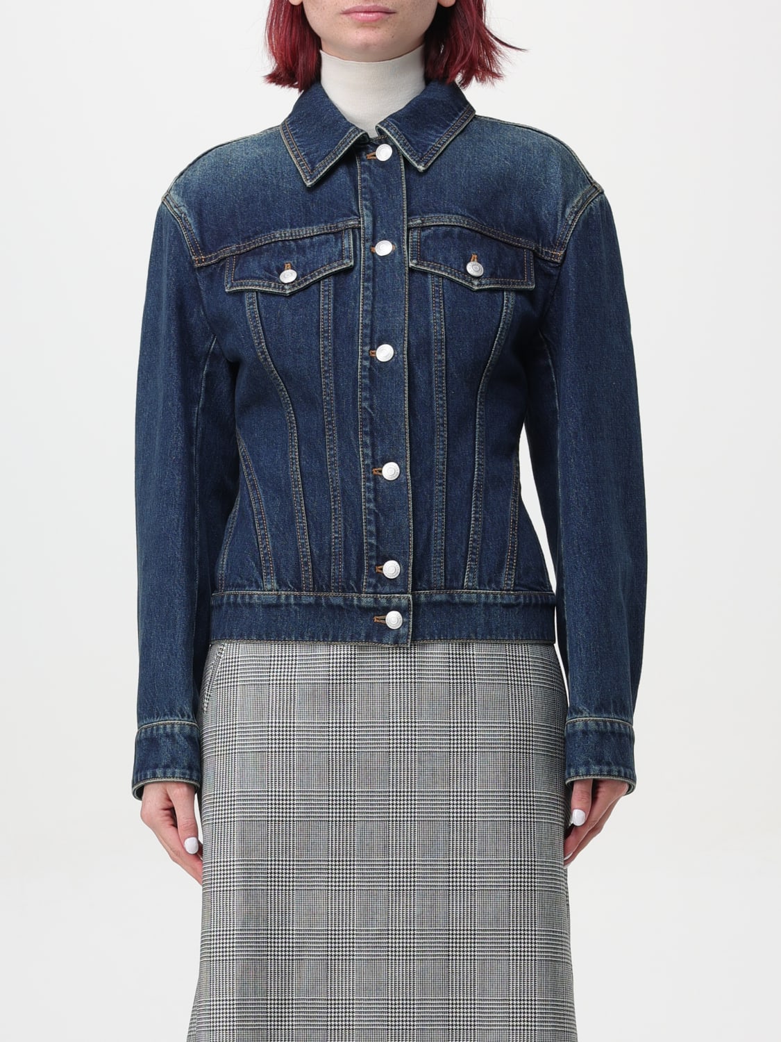 ALEXANDER MCQUEEN GIACCA: Giacca di jeans Alexander McQueen, Blue - Img 1