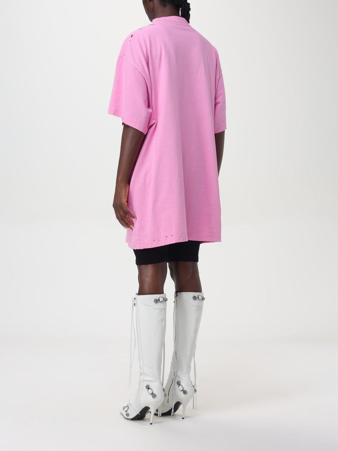 Tシャツ・カットソー BALENCIAGA Woman T-Shirt Pink 783399TSVD5 2014 Balenciaga T-Shirts Women's Pink - POIZON