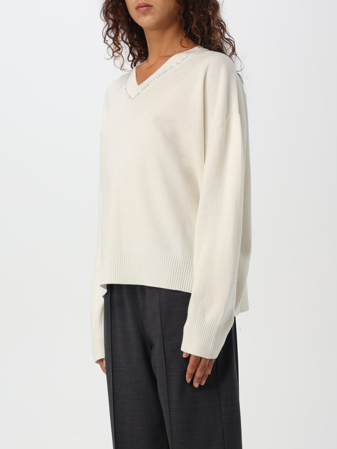 FABIANA FILIPPI SWEATER: Sweater woman Fabiana Filippi, Natural - Img 3