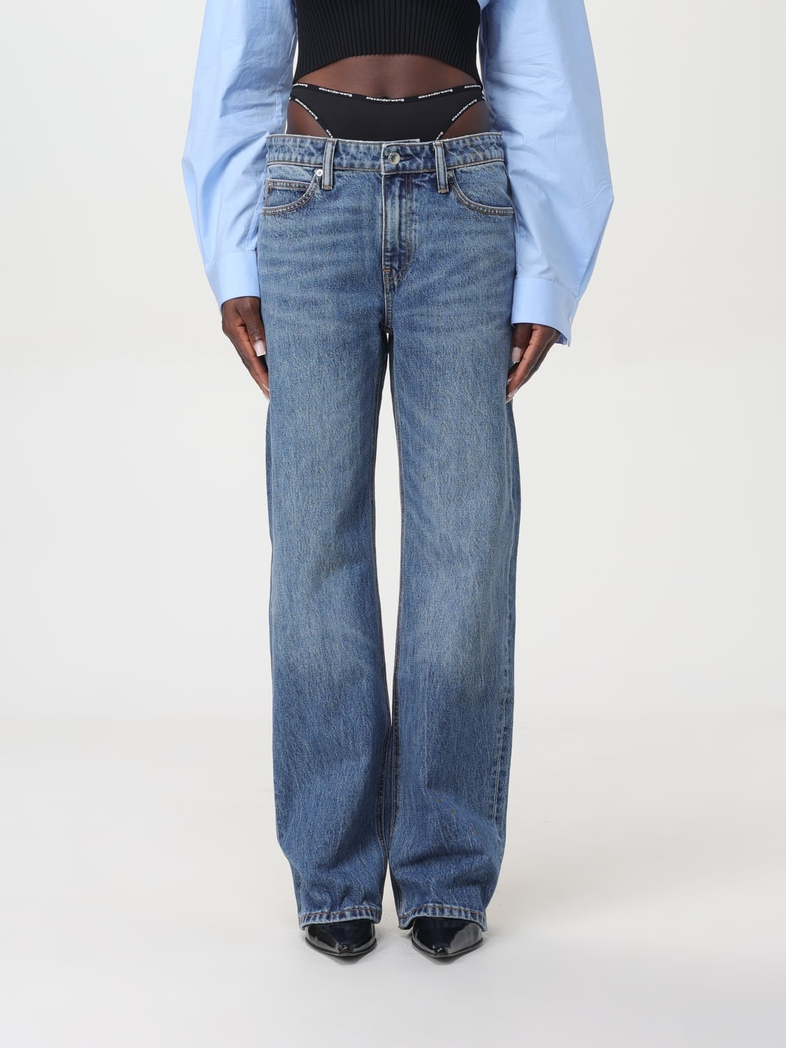 DENIM X ALEXANDER WANG JEANS: Jeans woman Denim X Alexander Wang, Blue - Img 1