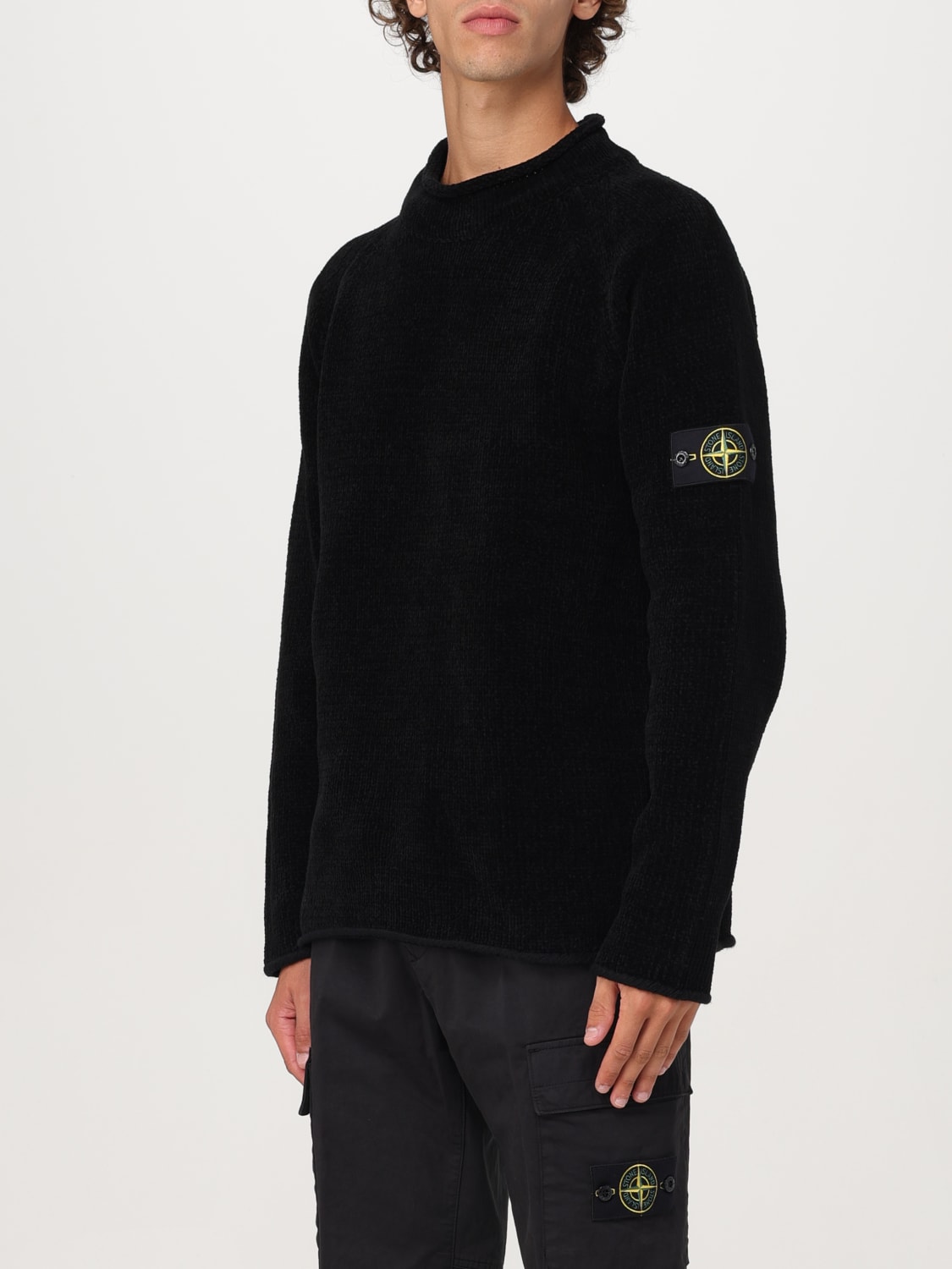 STONE ISLAND Sweater men Black Stone Island sweater 8115557A9 online at GIGLIO.COM