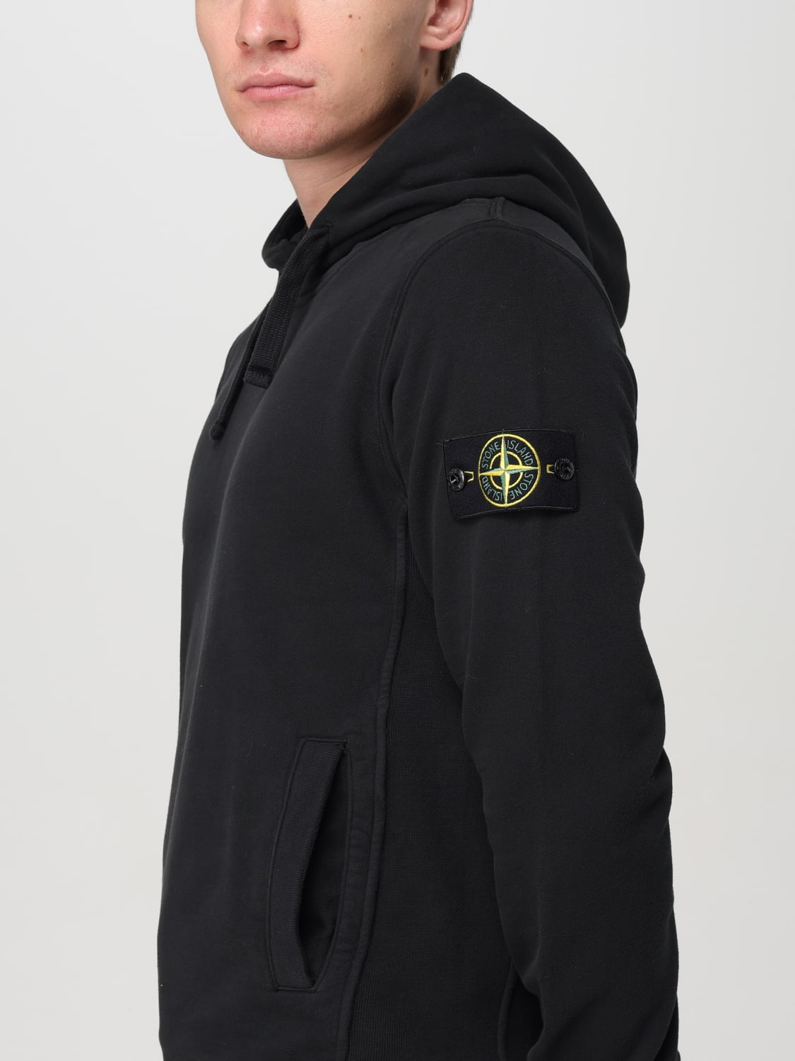 STONE ISLAND SUDADERA: Sudadera hombre Stone Island, Negro - Img 5