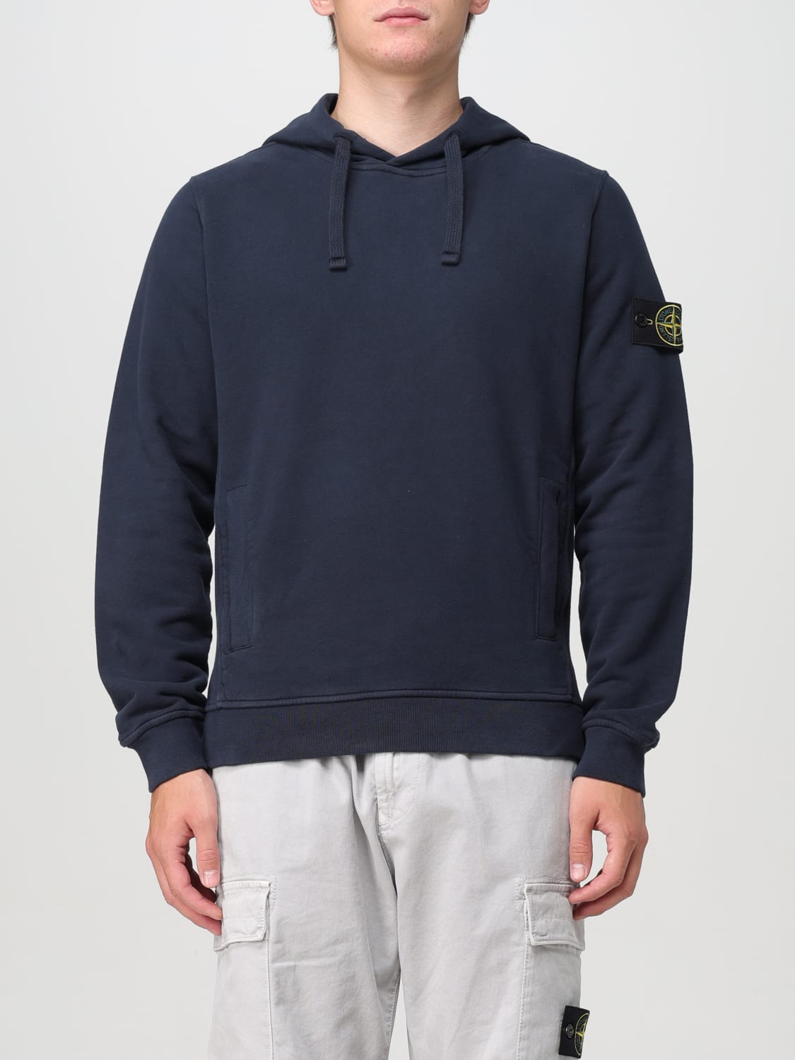 STONE ISLAND 卫衣: 卫衣 男士 Stone Island, 海军蓝 - Img 1