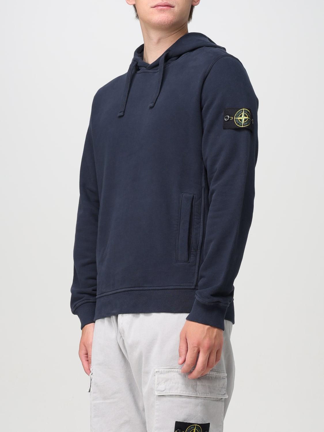 STONE ISLAND 卫衣: 卫衣 男士 Stone Island, 海军蓝 - Img 4