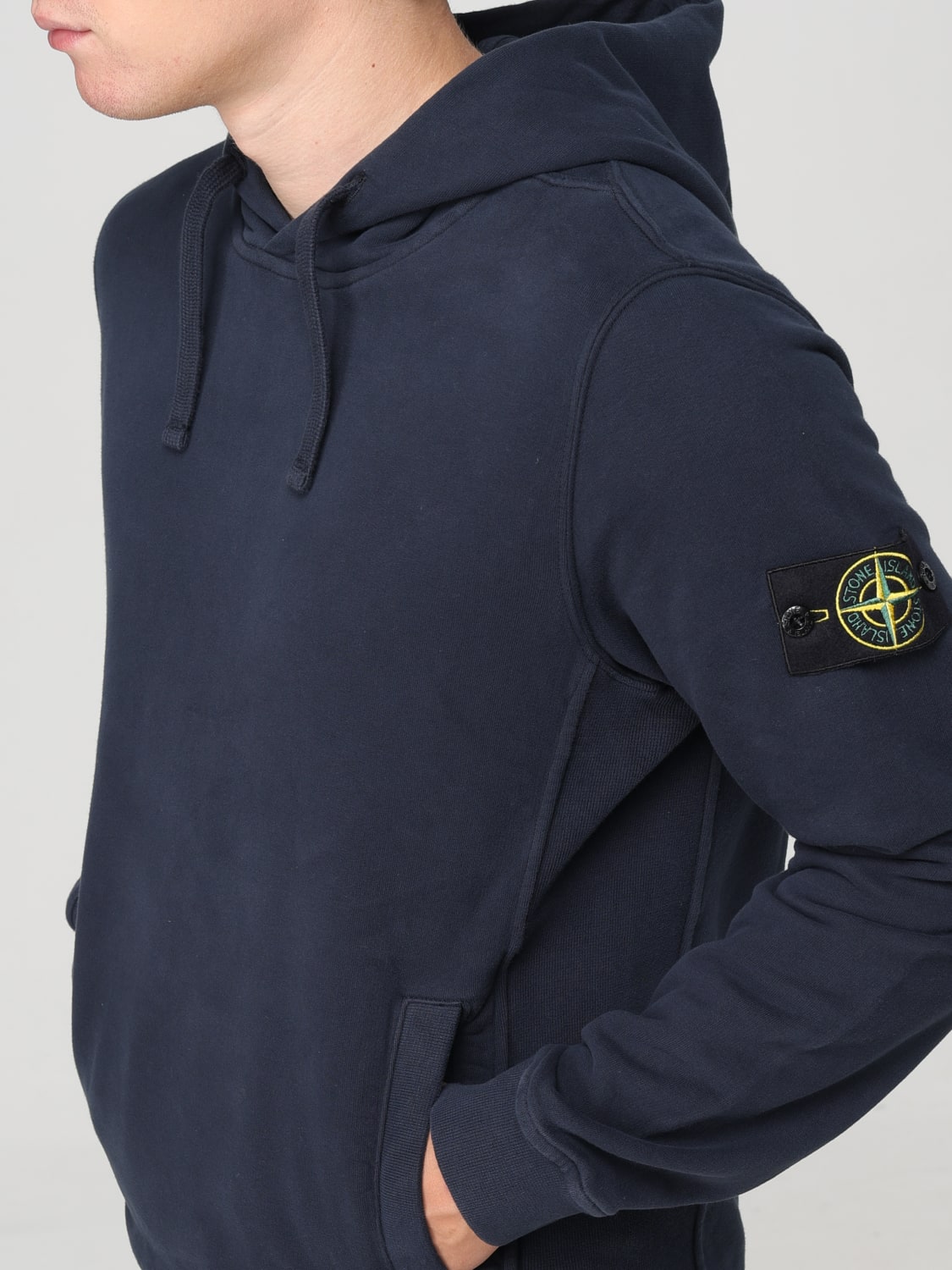 STONE ISLAND 卫衣: 卫衣 男士 Stone Island, 海军蓝 - Img 5