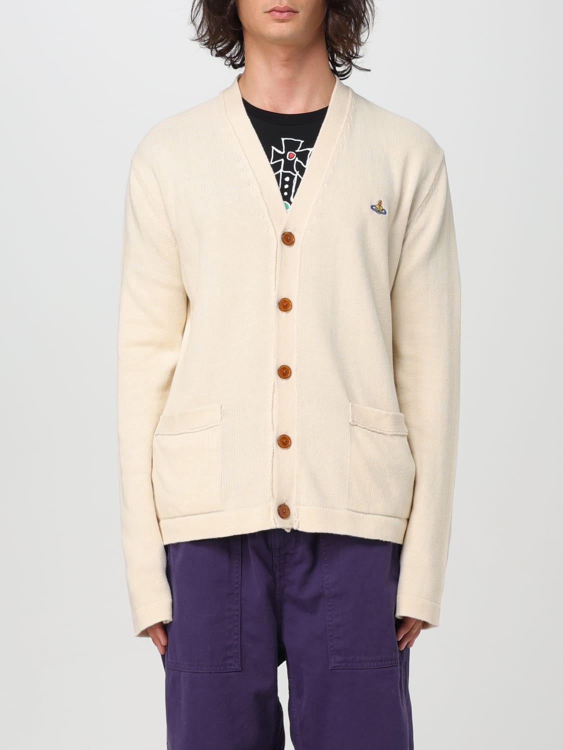 Giglio Cardigan in cotone e cashmere Vivienne Westwood