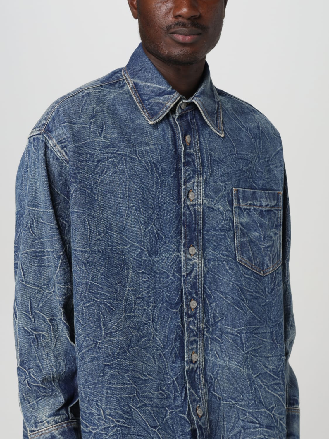 MM6 MAISON MARGIELA SHIRT: Shirt men Mm6 Maison Margiela, Blue - Img 5