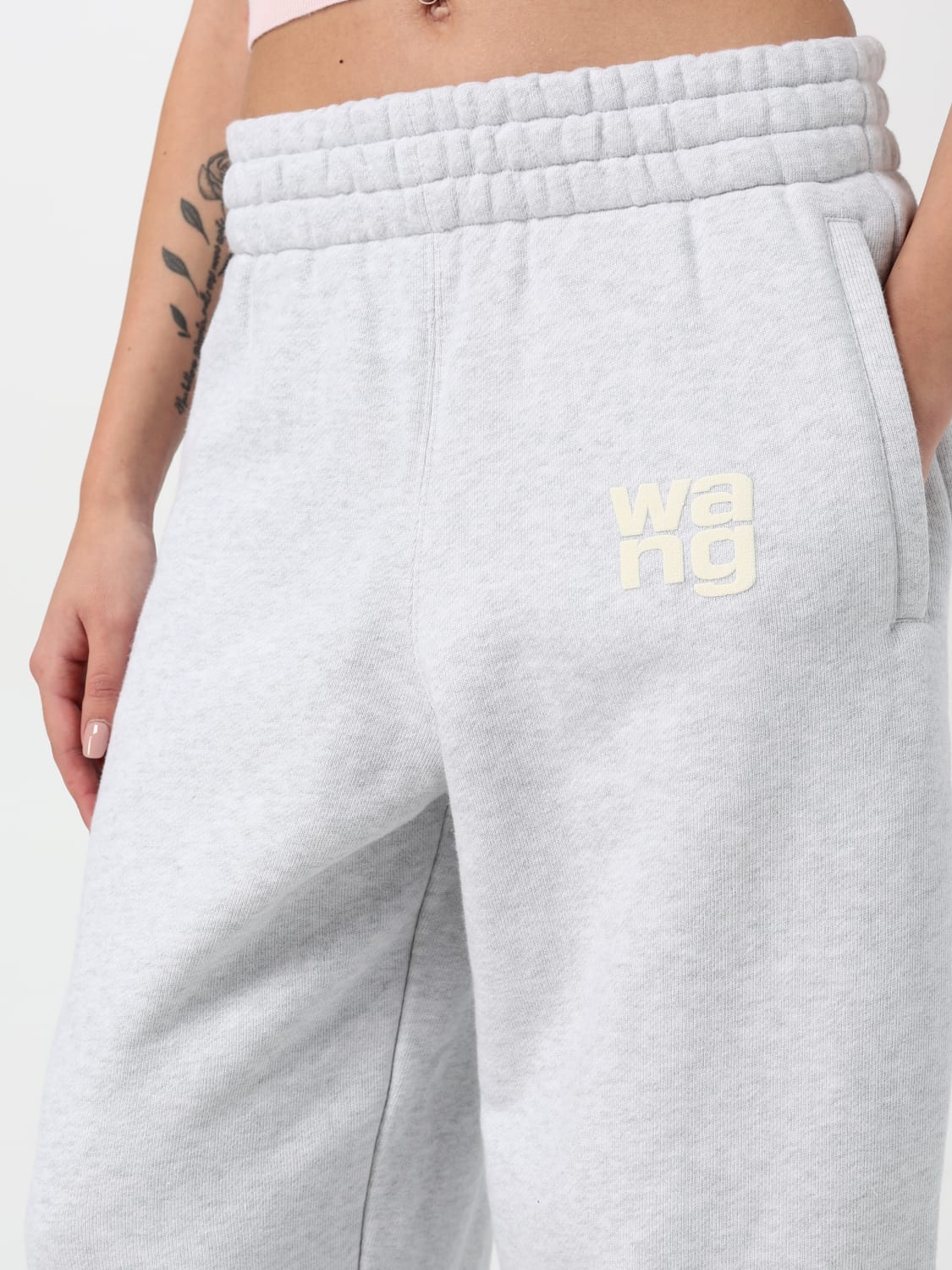 フィットネスボトムス T BY ALEXANDER WANG Women Straight Pants 4CC3244399 GREY T BY ALEXANDER WANG: Pants woman - Grey | T by Alexander