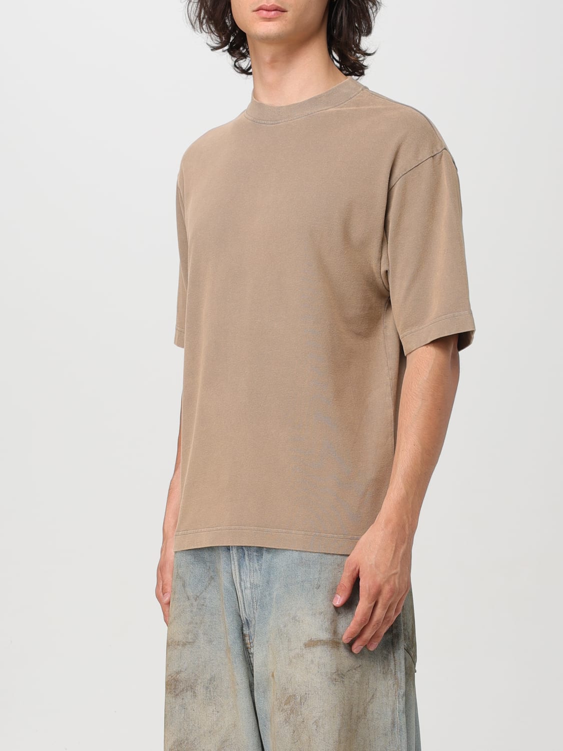 ACNE STUDIOS T-SHIRT: T-shirt homme Acne Studios, Taupe - Img 4