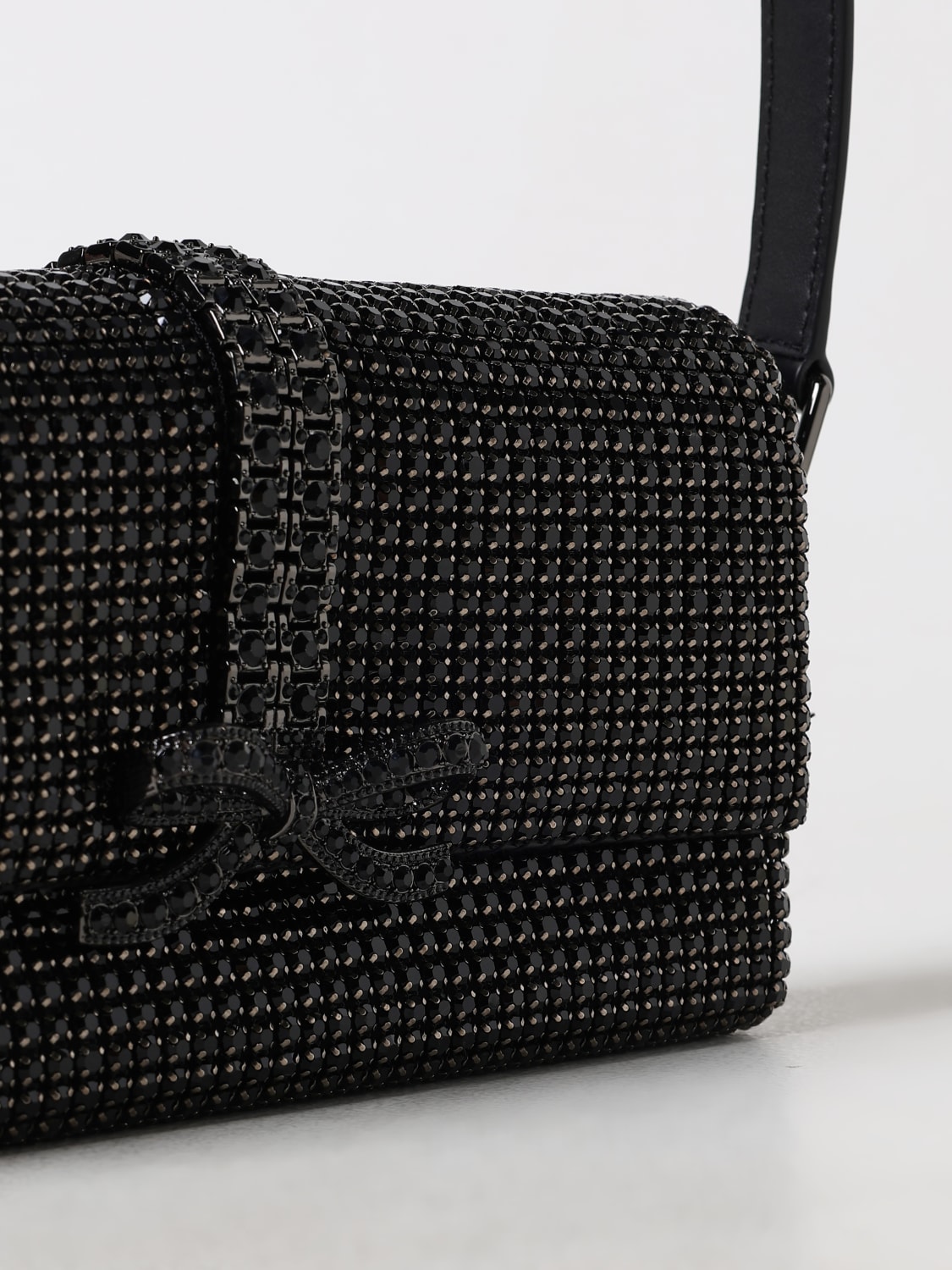 ショルダーバッグ・ポシェット SELF-PORTRAIT Woman Shoulder bag Black PF24311 BLACK Self-Portrait Outlet: Shoulder bag woman - Black | Self