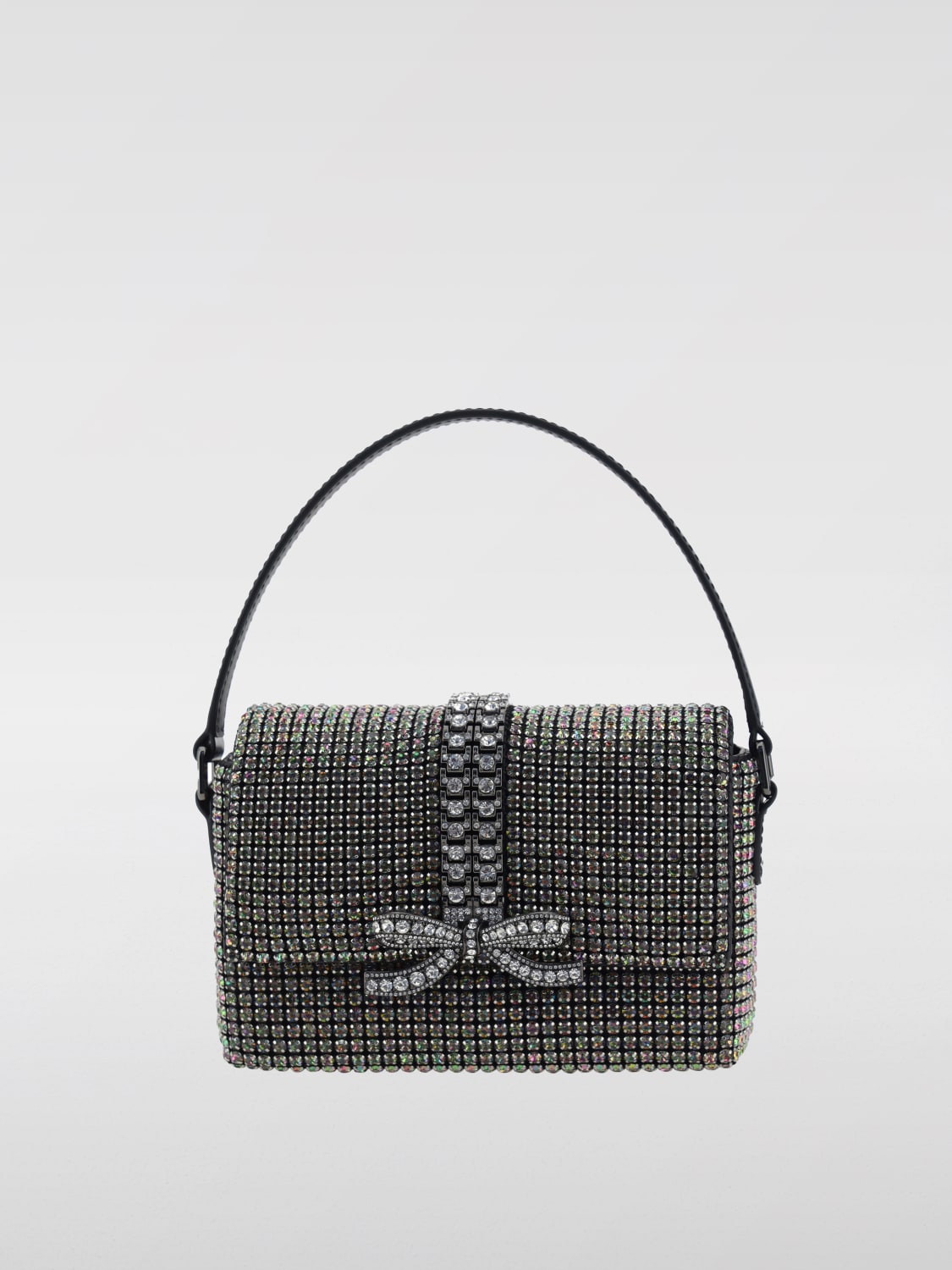 Giglio Borsa Self-Portrait in pelle con strass all over