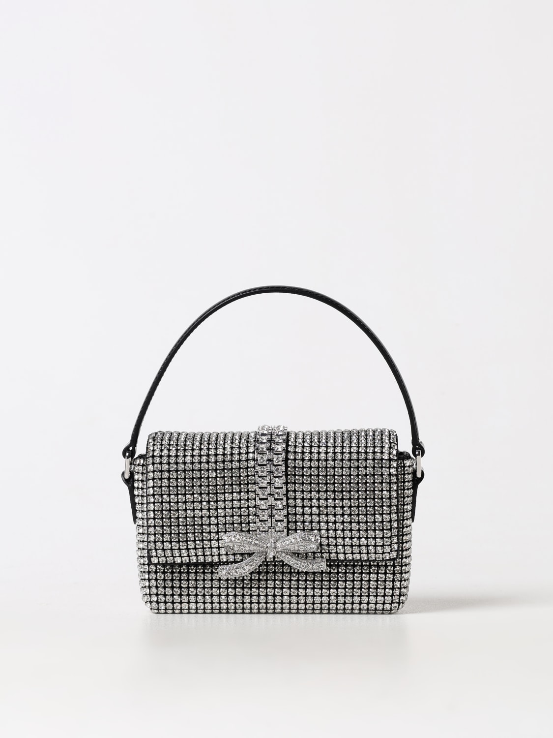 Giglio Borsa Self-Portrait in pelle con strass all over