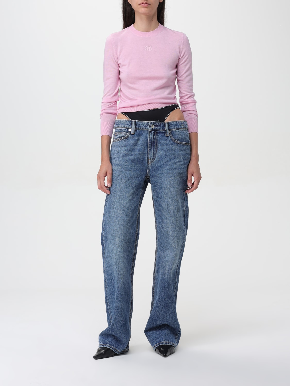 ALEXANDER WANG MAGLIA: Maglia basic Alexander Wang, Rosa - Img 2