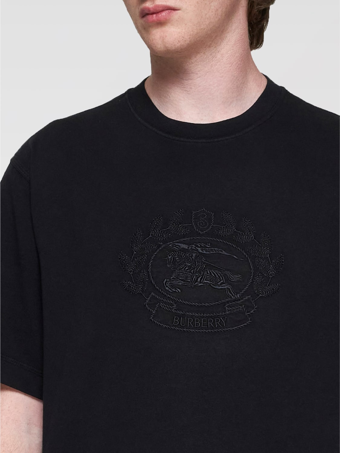 BURBERRY T-SHIRT: T-shirt men Burberry, Black - Img 3