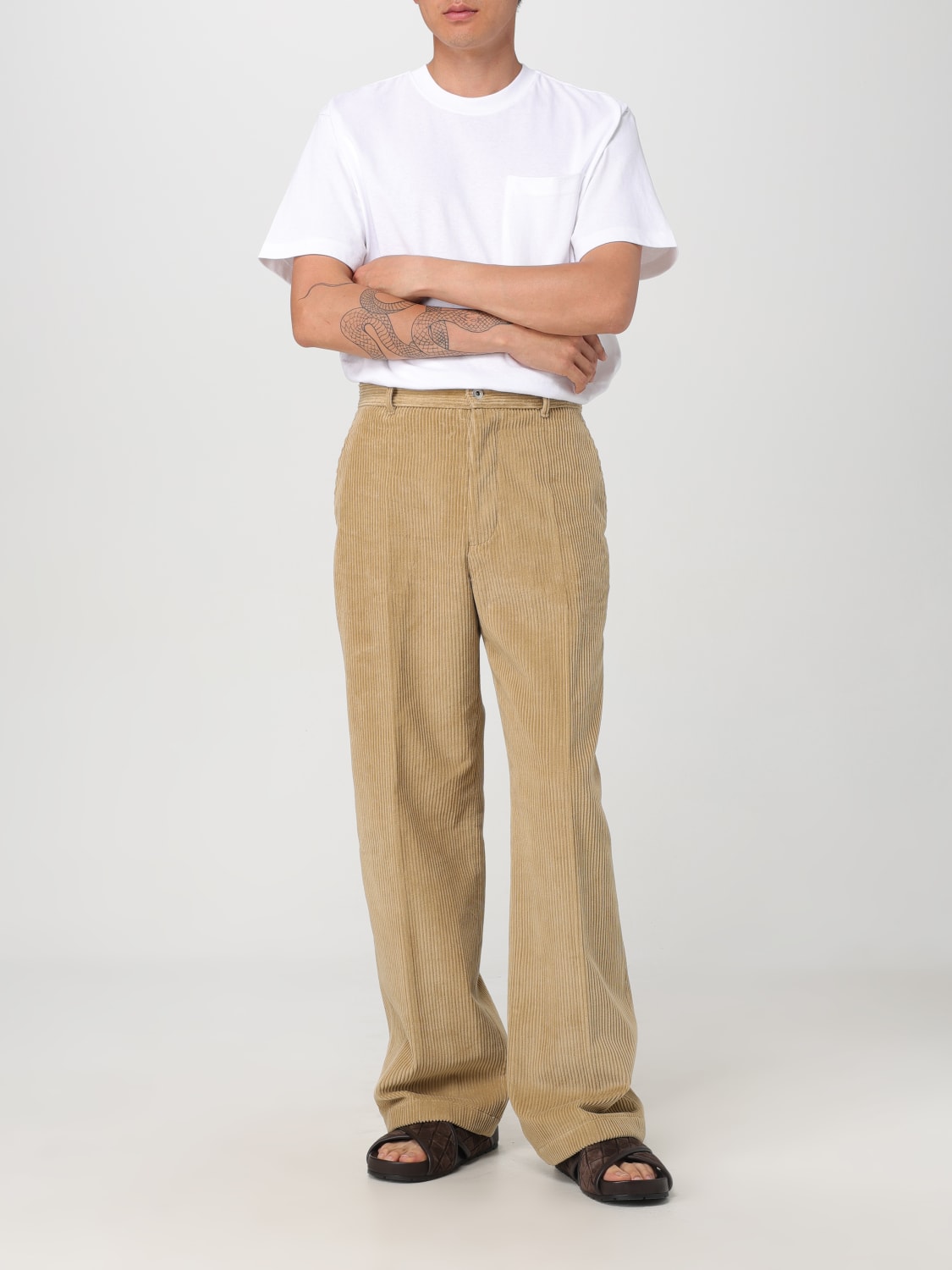 BOTTEGA VENETA PANTS: Pants men Bottega Veneta, Sand - Img 2