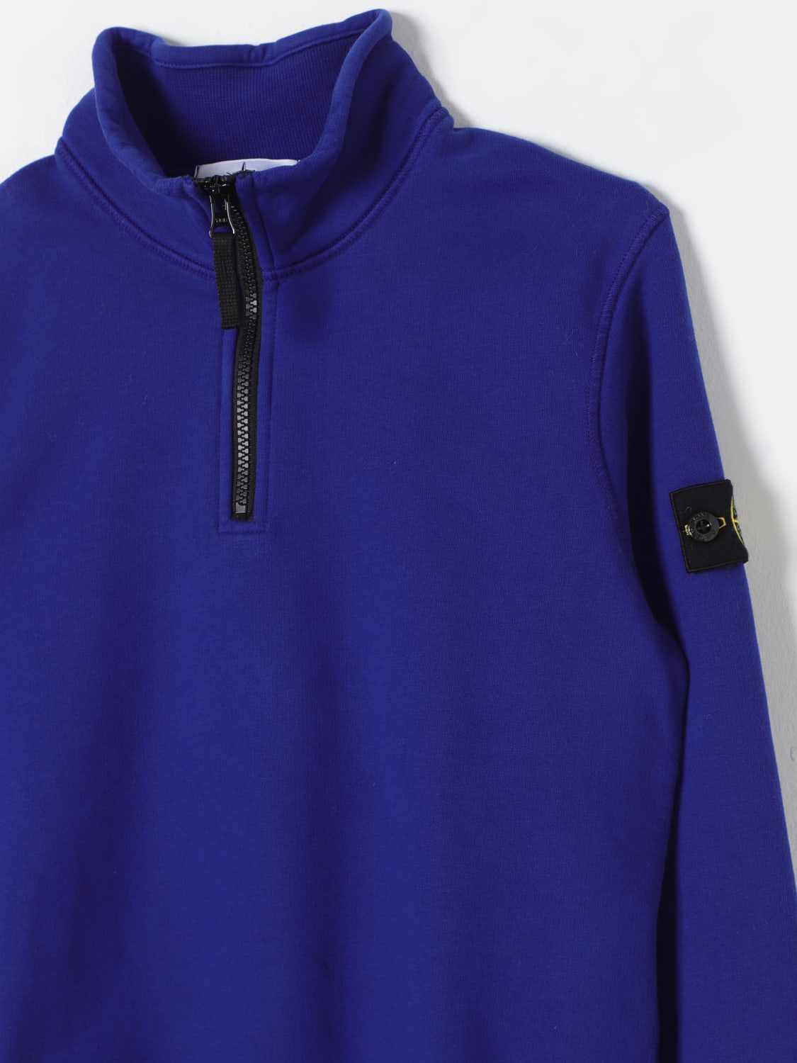 STONE ISLAND JUNIOR PULLOVER: Pullover kinder Stone Island Junior, Royal Blue - Img 3