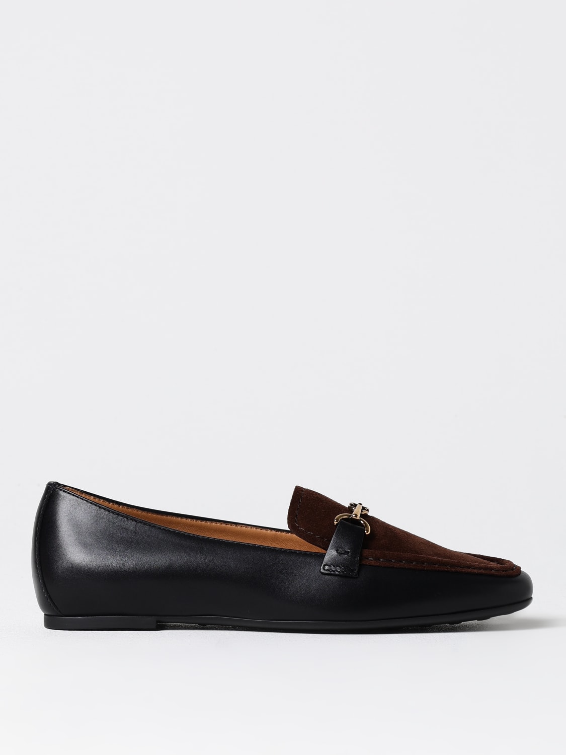 TOD'S MOCASSINS: Sandales plates femme Tod's, Noir - Img 1