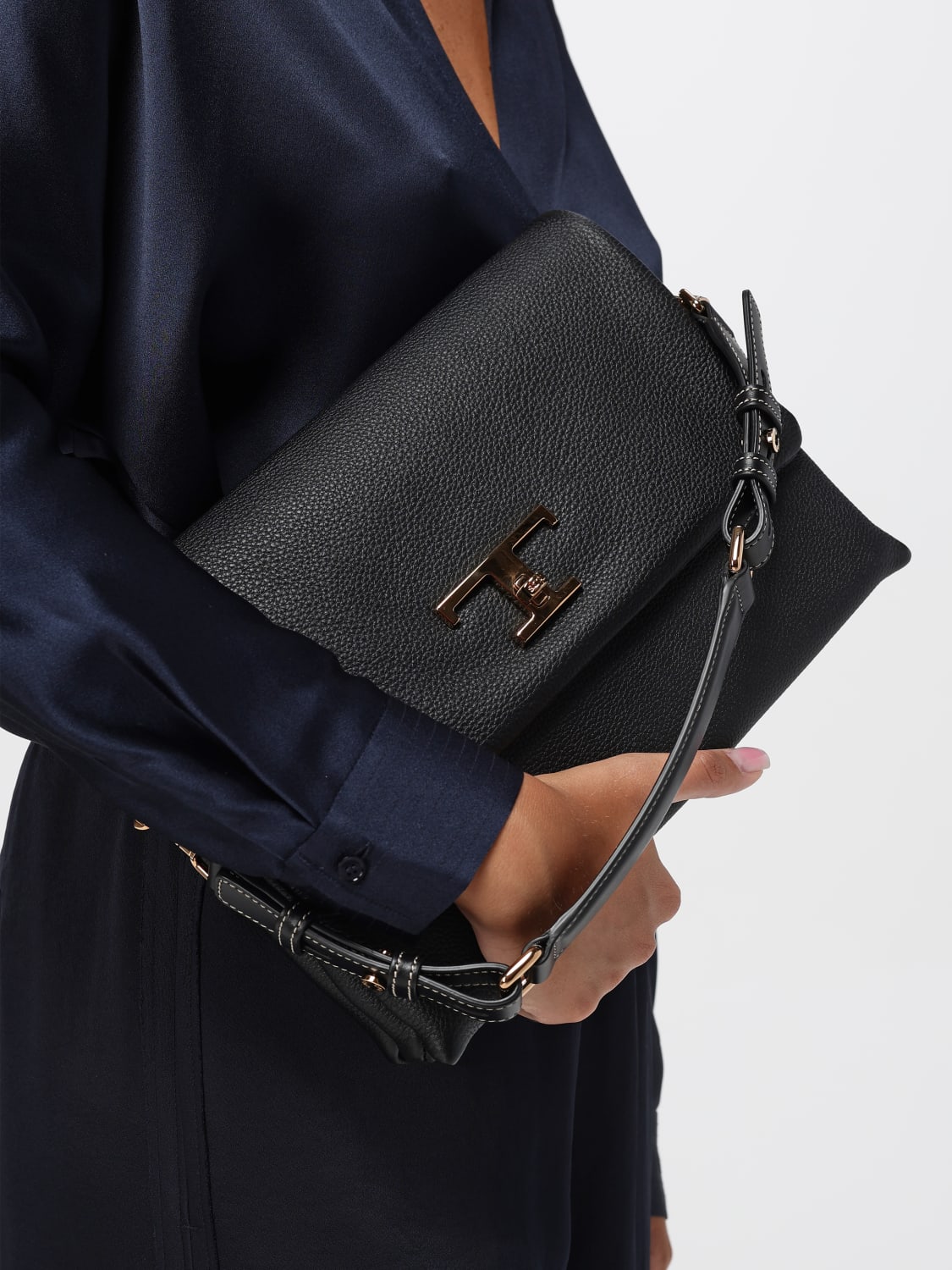 TOD'S BORSA A MANO: Borsa a spalla Timeless Tod's in pelle , Nero - Img 2