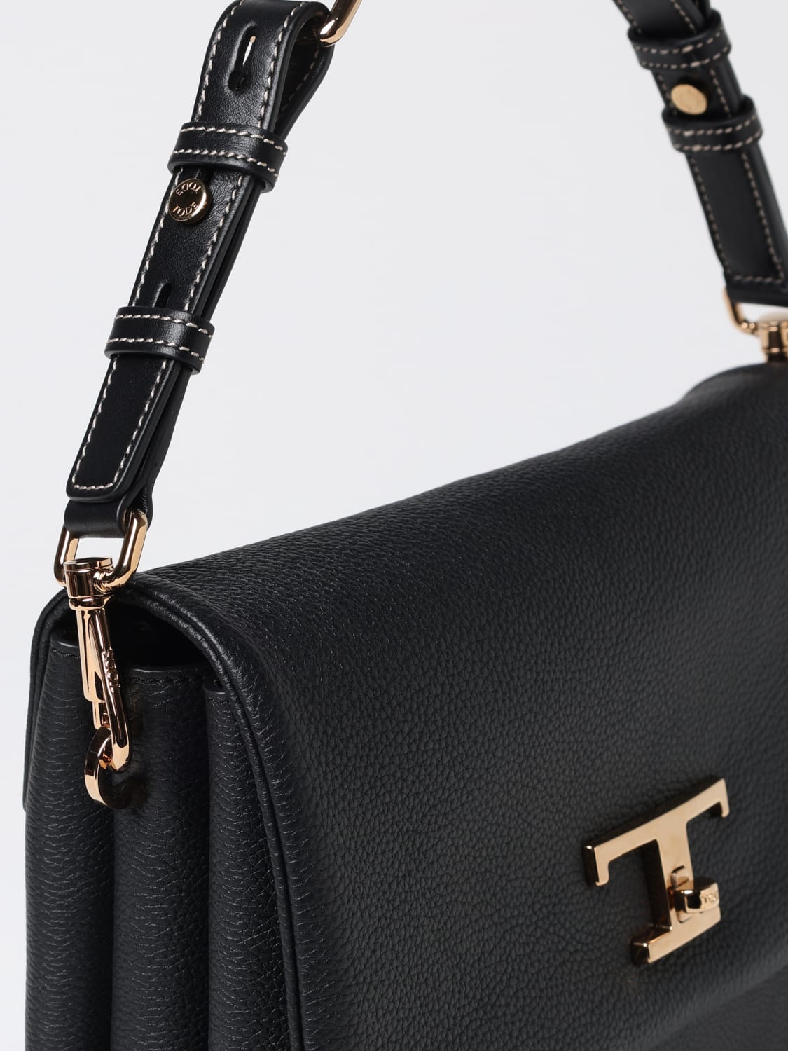 TOD'S BORSA A MANO: Borsa a spalla Timeless Tod's in pelle , Nero - Img 4