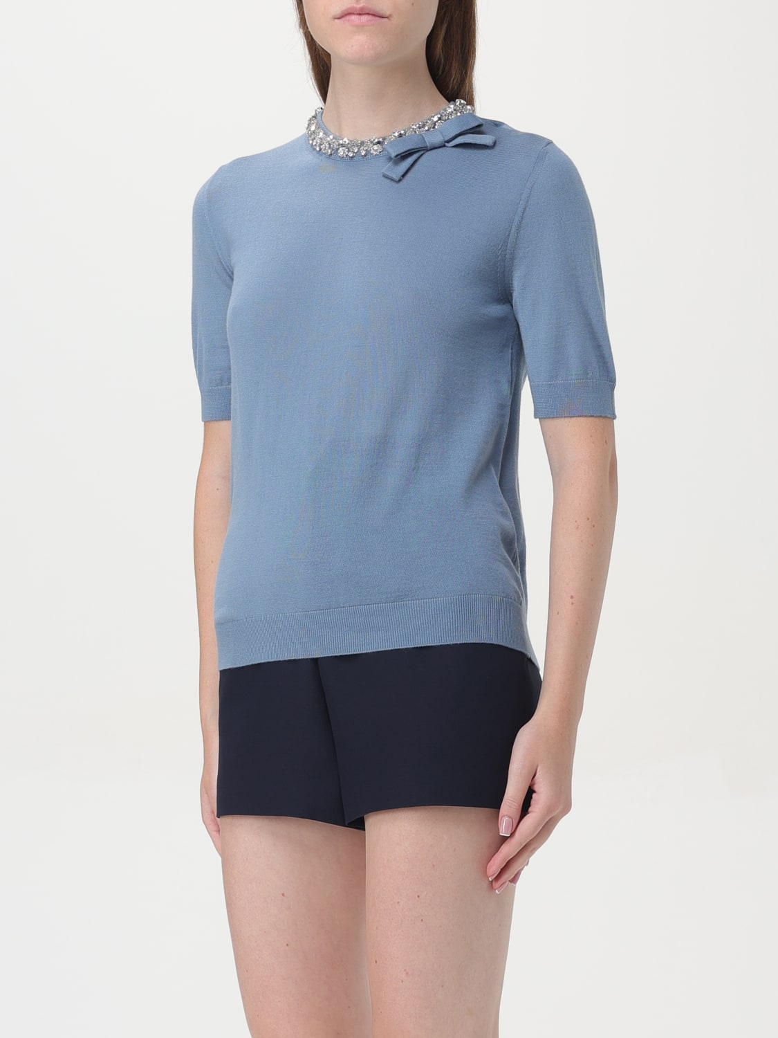 VALENTINO SWEATER: Sweater woman Valentino, Blue - Img 3